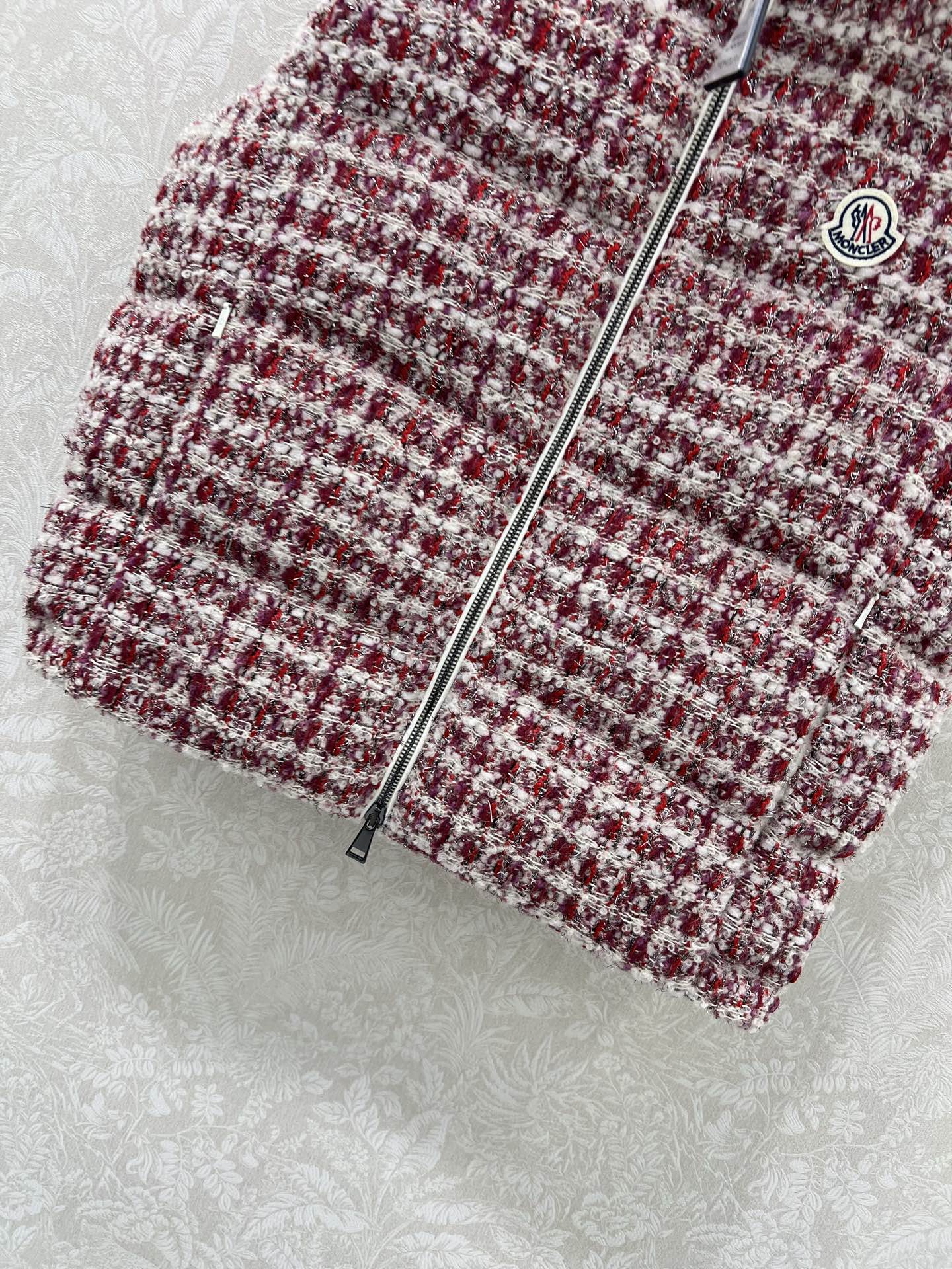 🔥🔥Mon*ler 25FW秋冬新款 ANDRONNE丝线格纹小香编织面料羽绒马甲 丨⚠独家yb开发！高