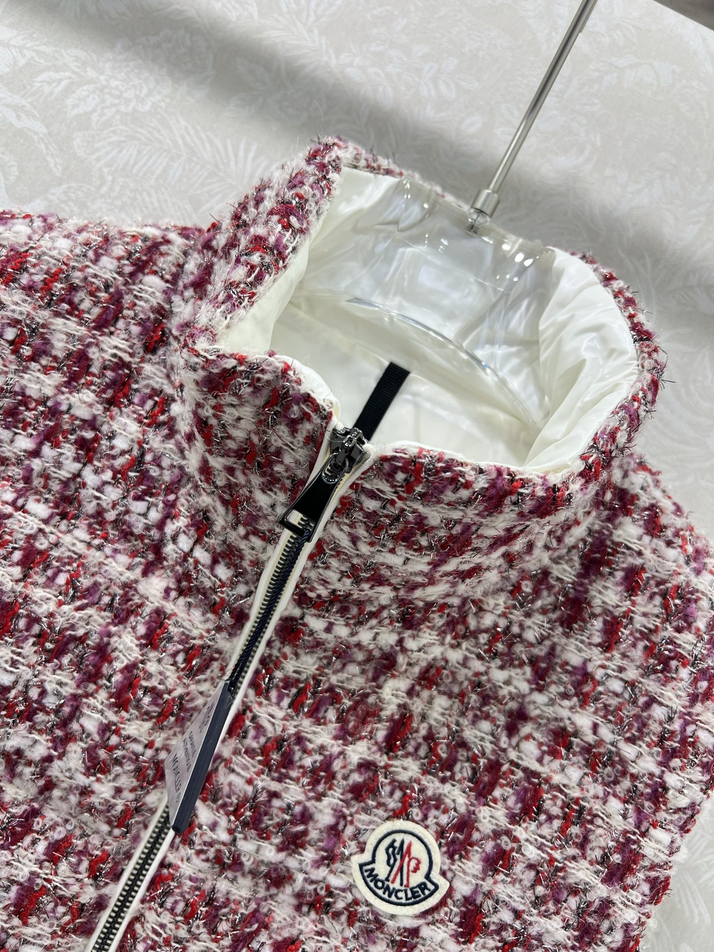 🔥🔥Mon*ler 25FW秋冬新款 ANDRONNE丝线格纹小香编织面料羽绒马甲 丨⚠独家yb开发！高