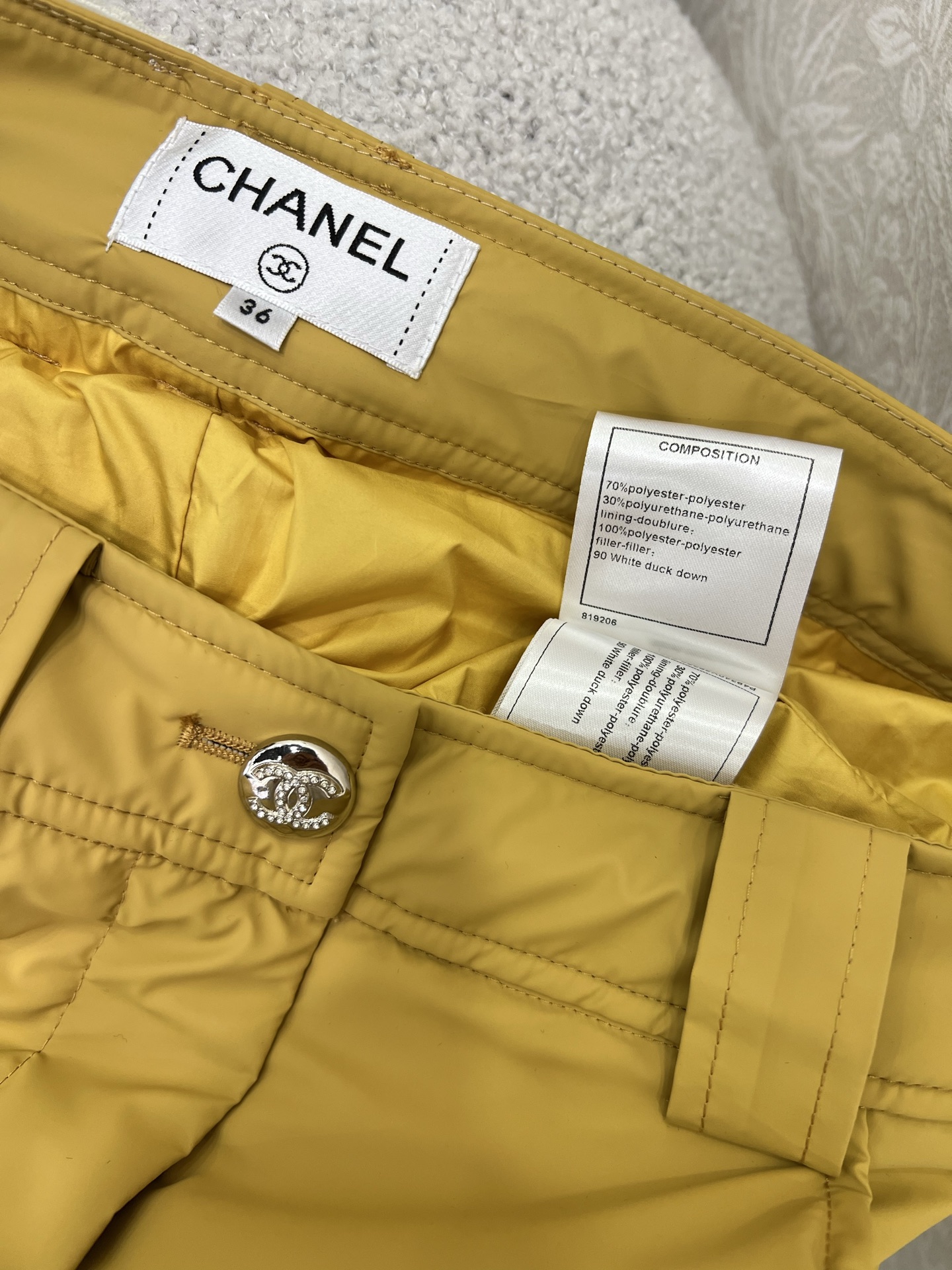 🔥🔥Chan*l 25秋冬新款coco滑雪系列！保暖度爆棚的运动休闲羽绒裤，定制五金 菱格压线口袋。后腰