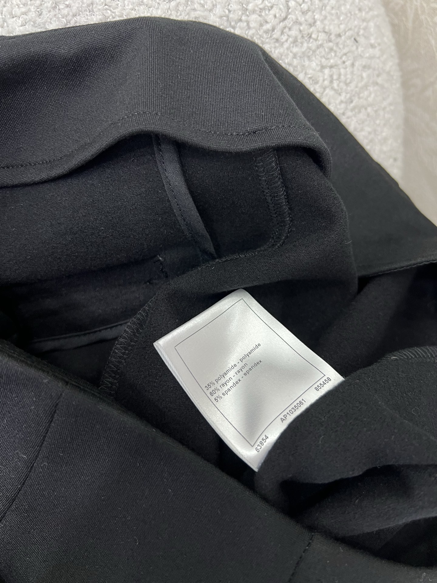 🔥🔥 Chan*l 25新款黑色微喇裤！❤️大长腿中高腰微喇裤脚设计绝绝子 前口袋链条⛓️装饰设计高级感