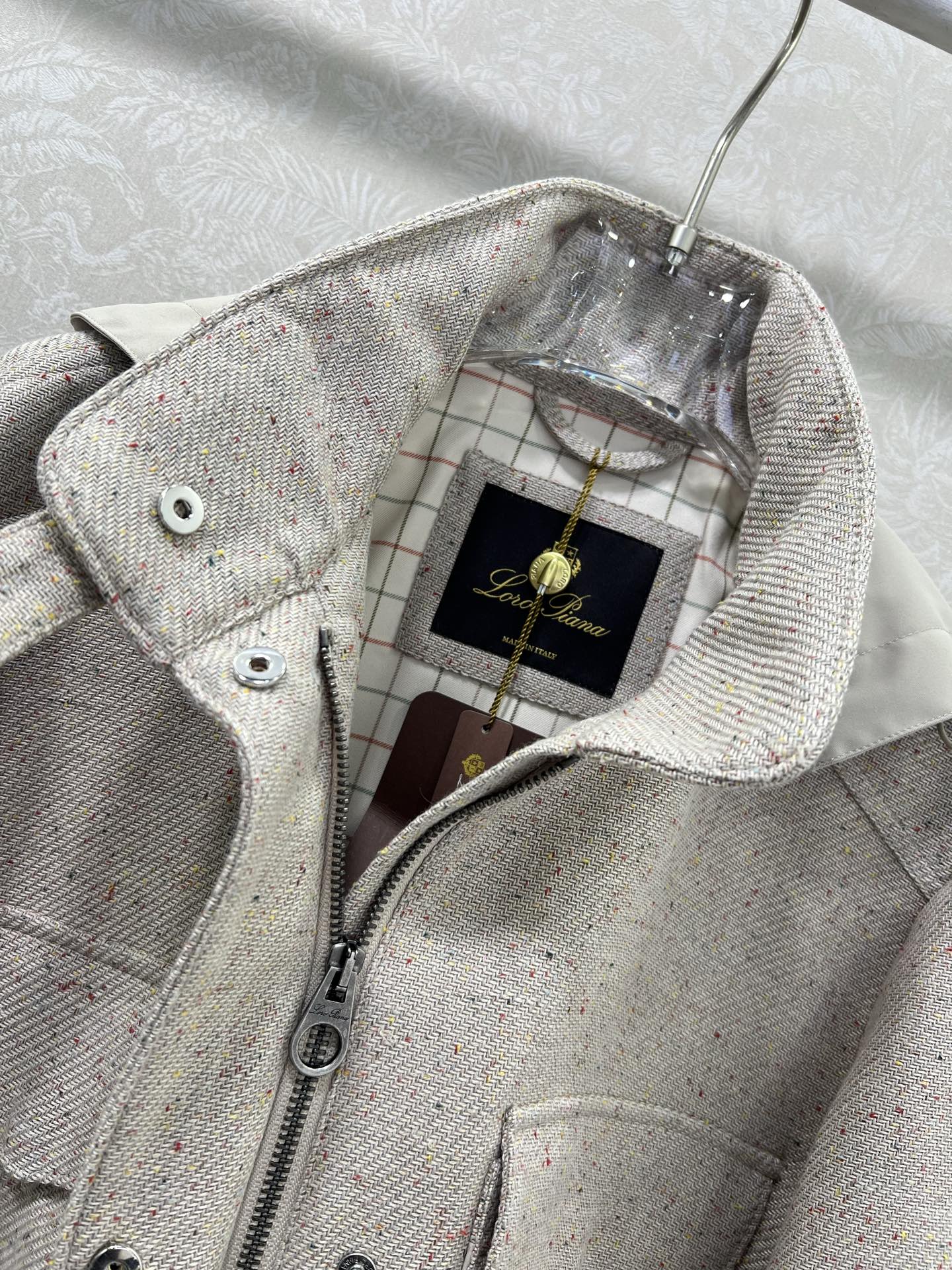 🔥🔥 lp 🌹25新款可拆卸连帽毛呢外套 定制YB进口亚麻棉材质，里外双层处理，外层工艺处理，呈现出毛呢