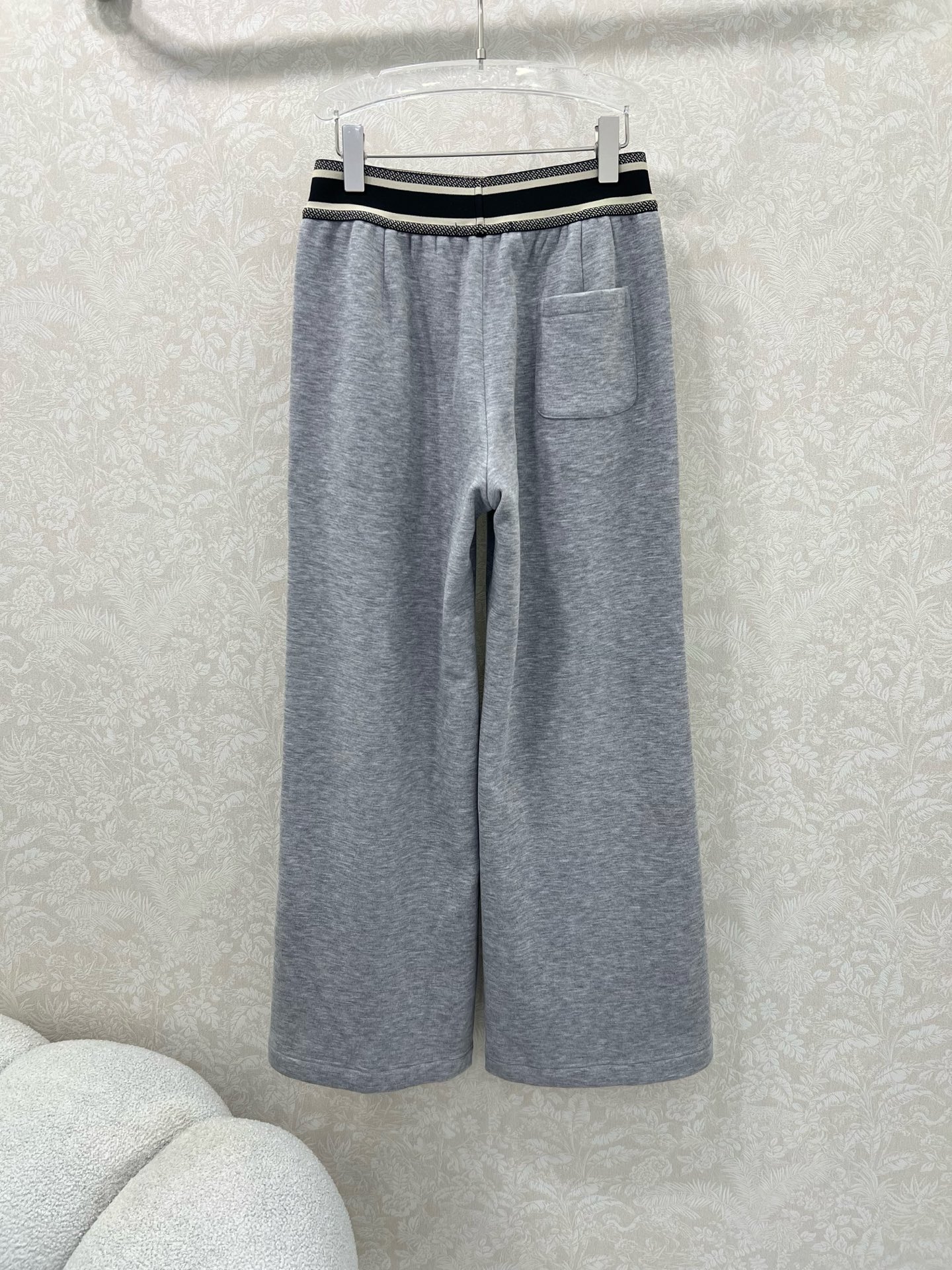 🔥🔥DIO* 25新款加绒腰头字母弹力织带净色阔腿长裤 腰头撞色logo弹力织带 整体计拉长人体比例 休