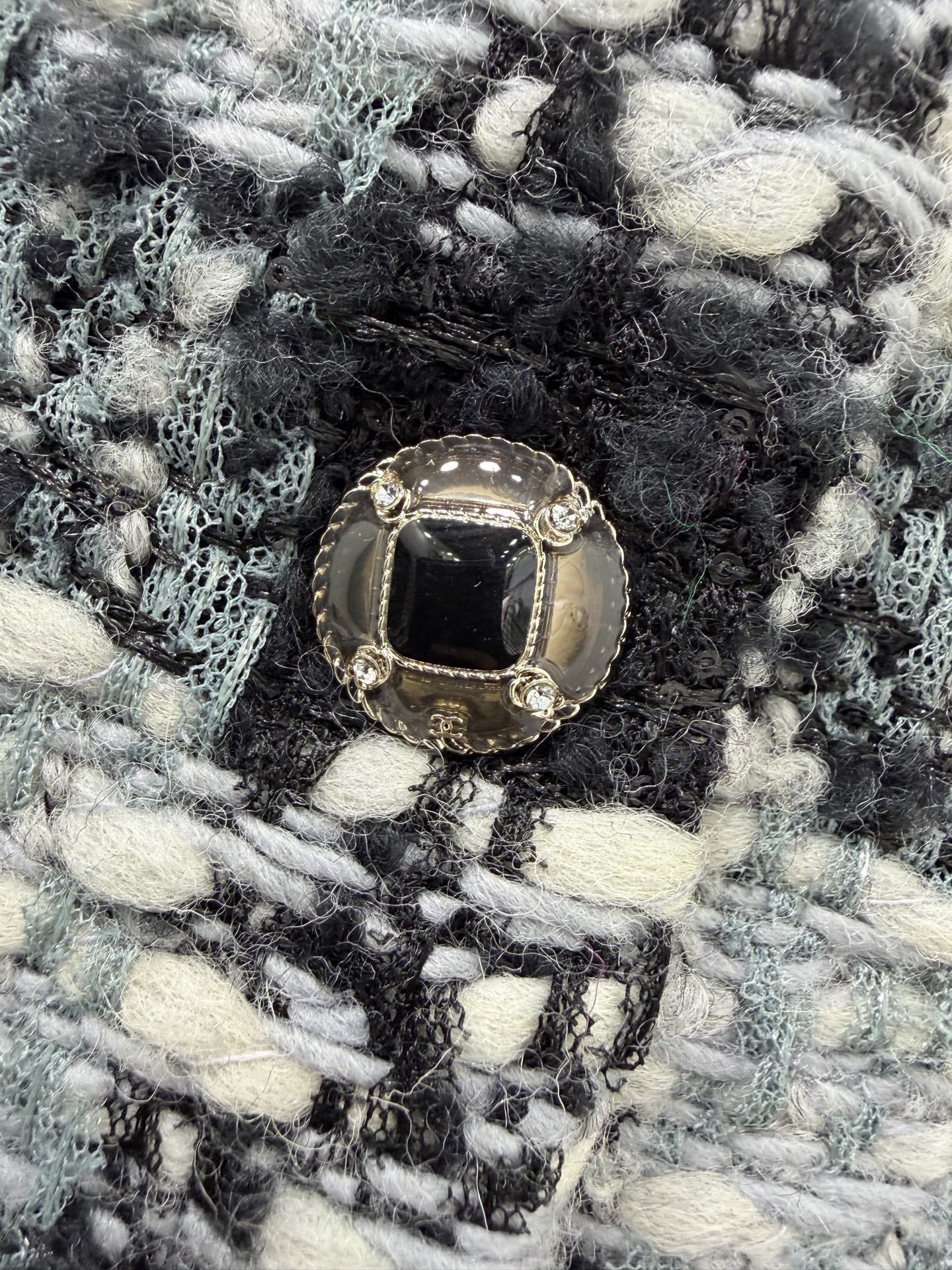 🔥🔥Chan*l 25新款编织立领洋装马甲外套。进口粗纺羊毛呢材质。百分百真丝内衬。粗花条纹毛呢面料打造