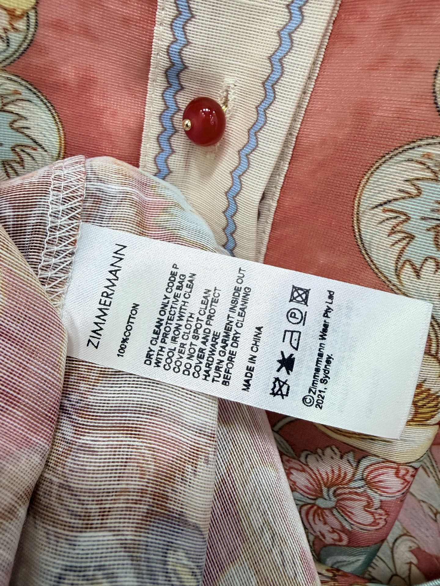 🔥🔥Zimmerman*兹/默曼 26早春新款定位花系列 繁花锦簇复古印花绝绝子 翻领长袖超美腻的连衣裙