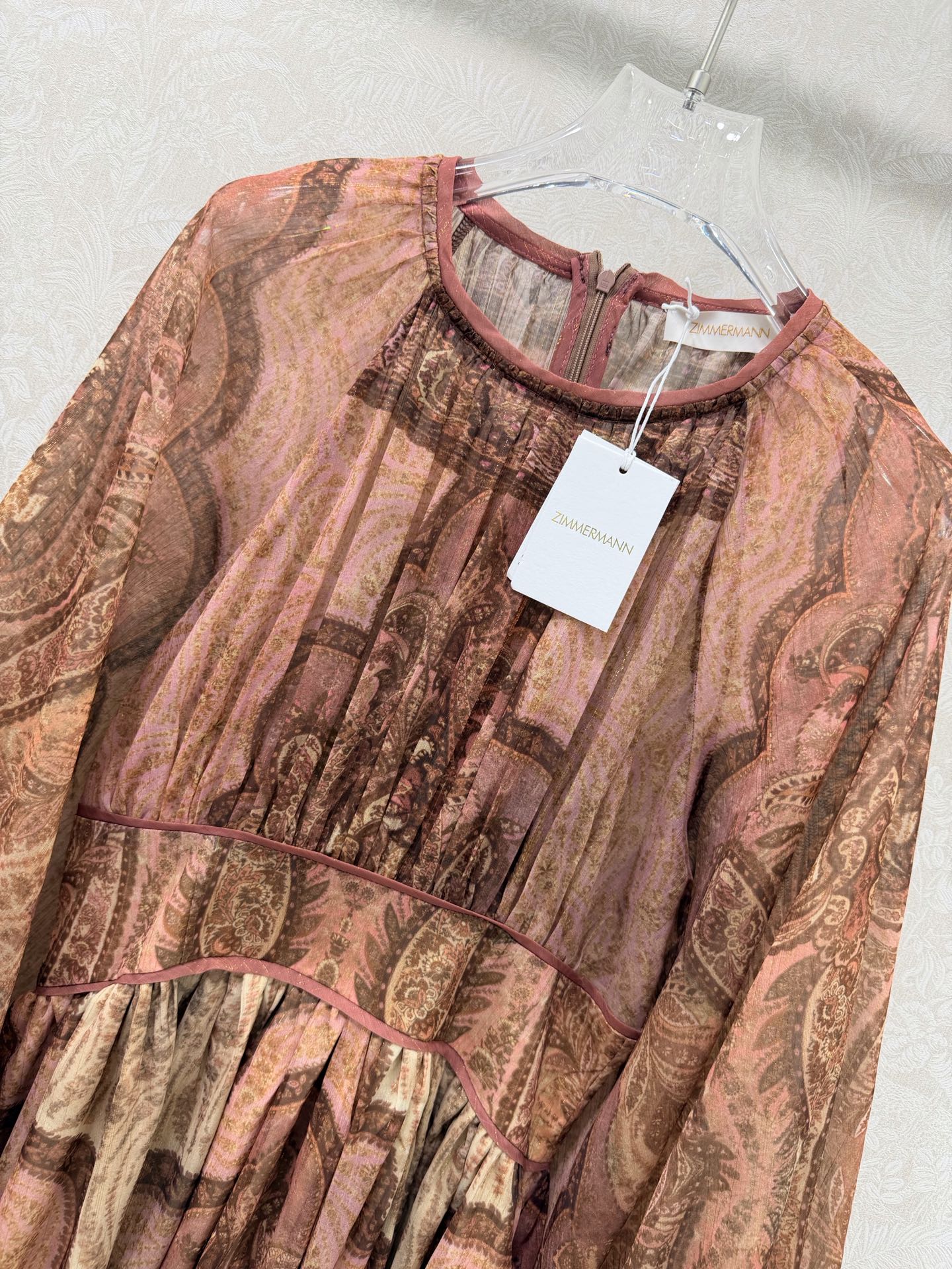 🔥🔥Zimmerman*兹/默曼 26新款定位花卉图案连衣裙👗，复古高级的花色视觉效果拉满 非常别致的印