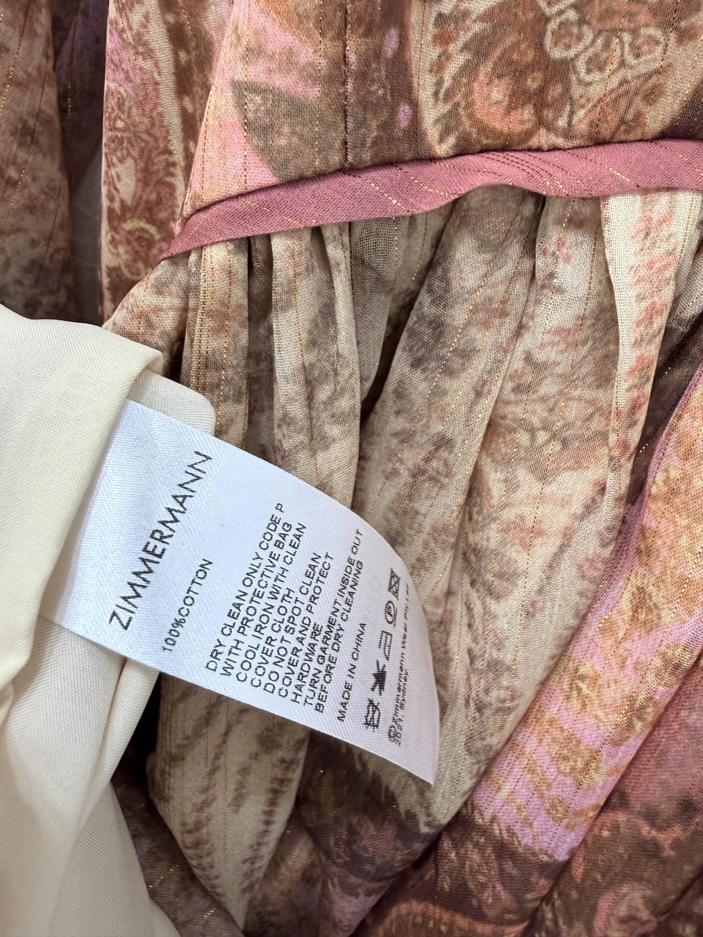 🔥🔥Zimmerman*兹/默曼 26新款定位花卉图案连衣裙👗，复古高级的花色视觉效果拉满 非常别致的印