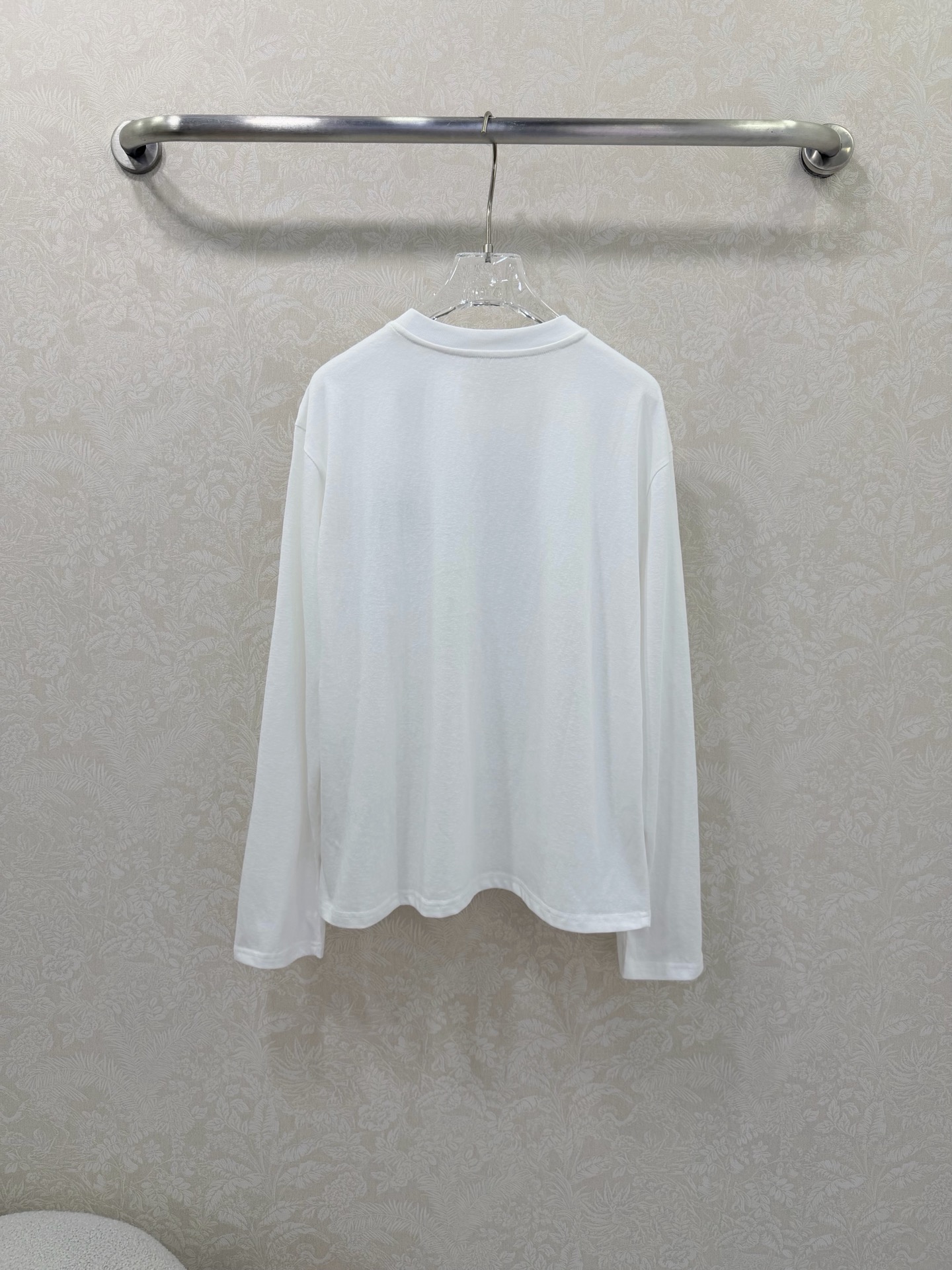 🔥🔥chan*l 26新款圆领纯棉长袖T恤 圆领胸前coco刺绣装饰 随性又时髦基础款也能搭出N种高级感