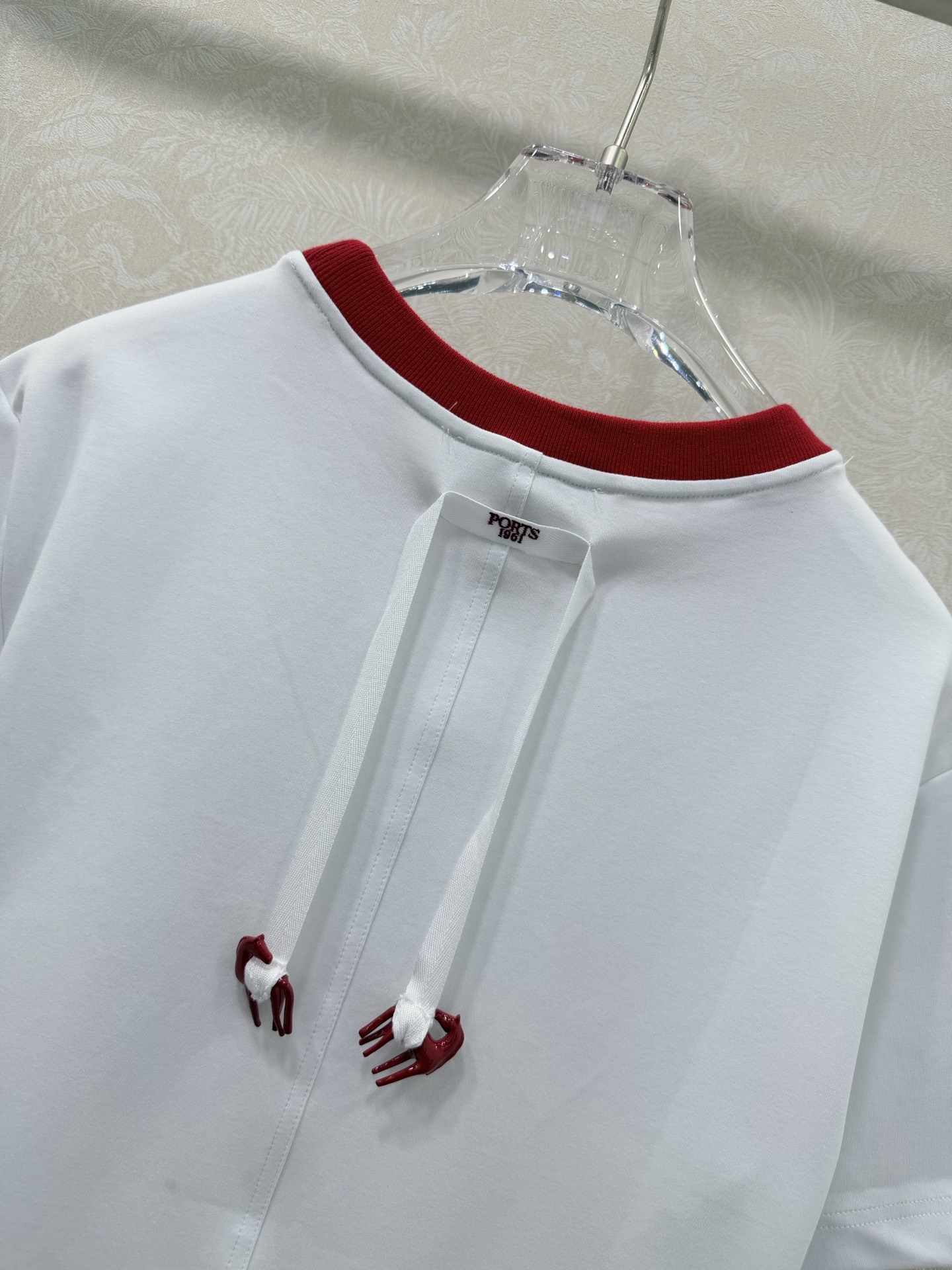 🔥🔥PORT 26春季新款 马元素短袖T恤 红色圆领+肩部小马刺绣 简约又有细节感!小马元素寓意”马上有