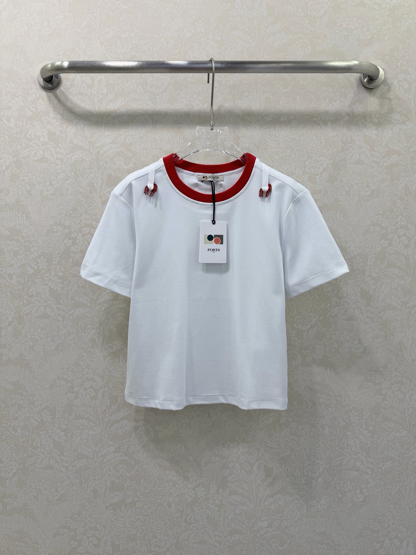 🔥🔥PORT 26春季新款 马元素短袖T恤 红色圆领+肩部小马刺绣 简约又有细节感!小马元素寓意”马上有