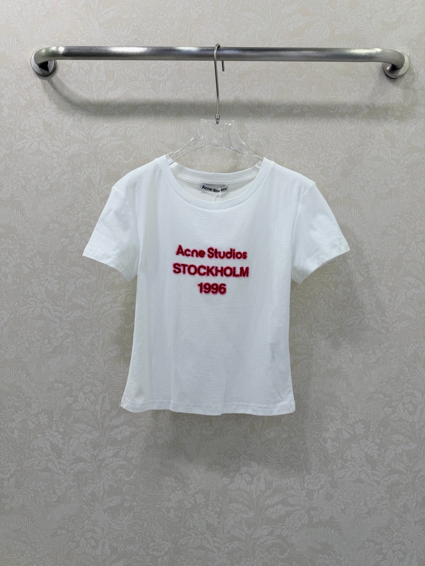 🔥🔥Acne studi* 26Ss限定新款 1966字母印花植绒短袖 顶级高版出品！经典的白黑底色撞亮