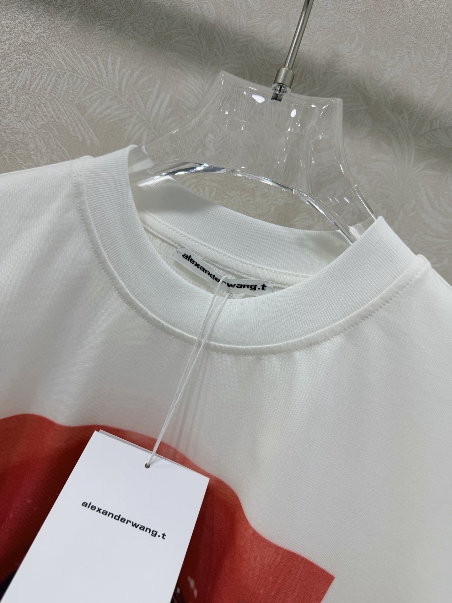 🔥🔥Alexander Wan*26早春新款短袖T恤 红唇印花 正面红唇+冰块图案 甜酷风格超吸睛 辨识