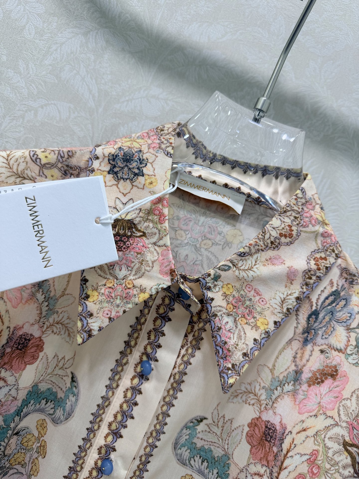 🔥🔥Zimmerman*兹/默曼 26早春新款套装 卷袖衬衣➕阔腿裤的组合。整体定位繁花锦簇复古印花绝绝
