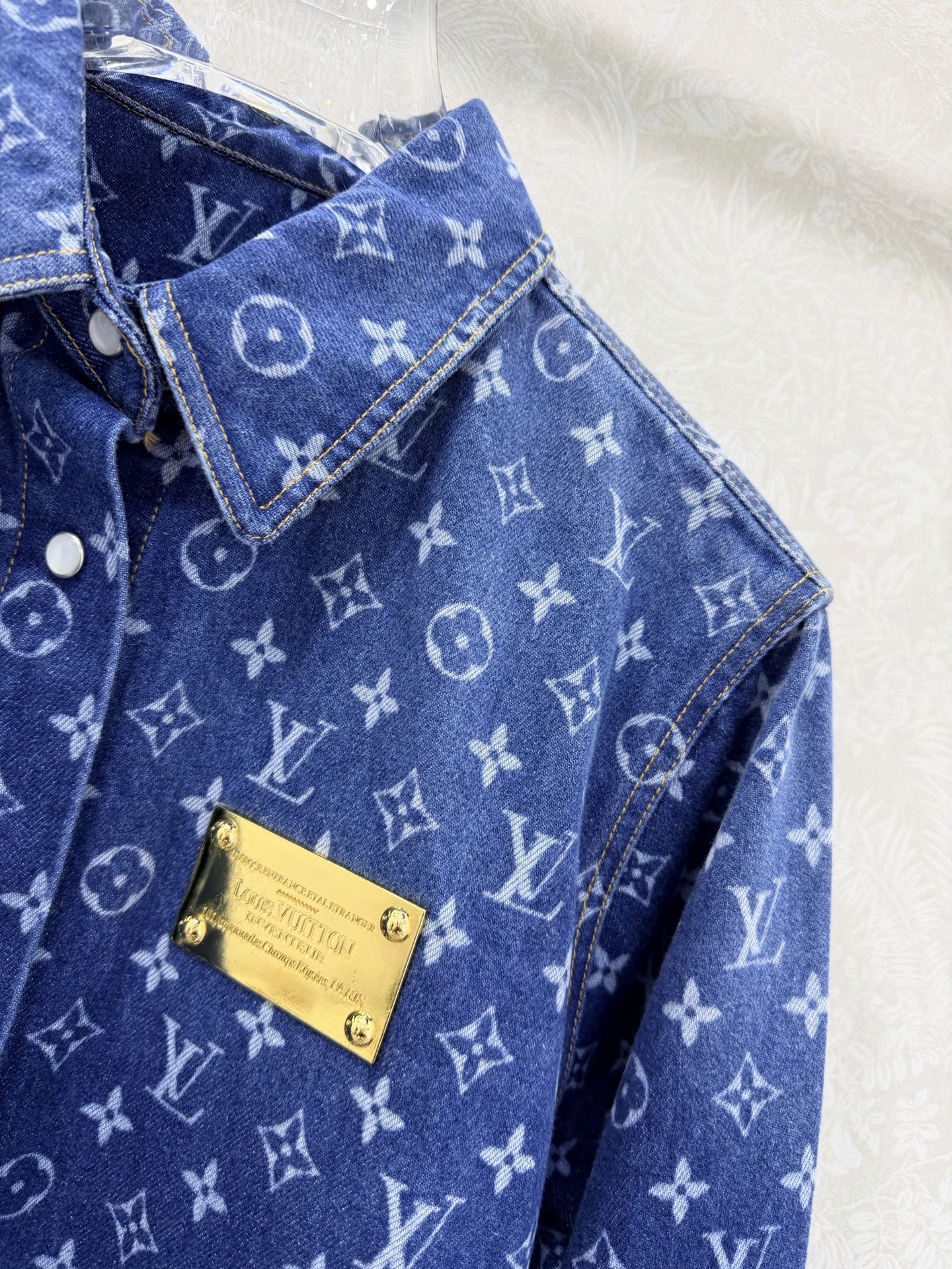 🔥🔥Loui*Vuitto*26新款经典老花牛仔系列 夹克外套+短裙+衬衣 同步上新🩵 经典老花牛仔花色