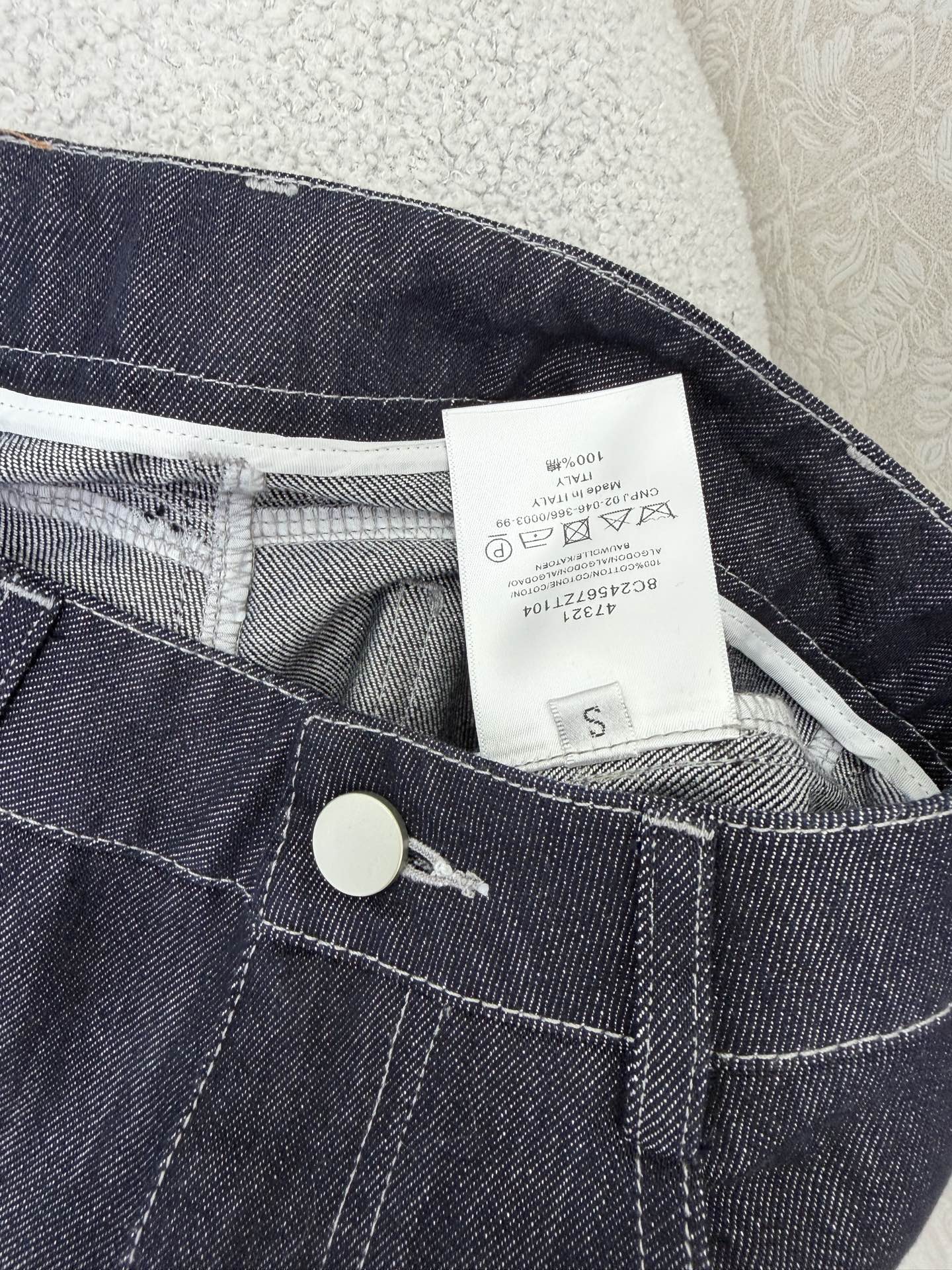 🔥🔥CELIN*26新款抽绳天气牛仔阔腿长裤 侧边刺绣字母logo低调奢华，后腰皮牌为设计增添了标志性点