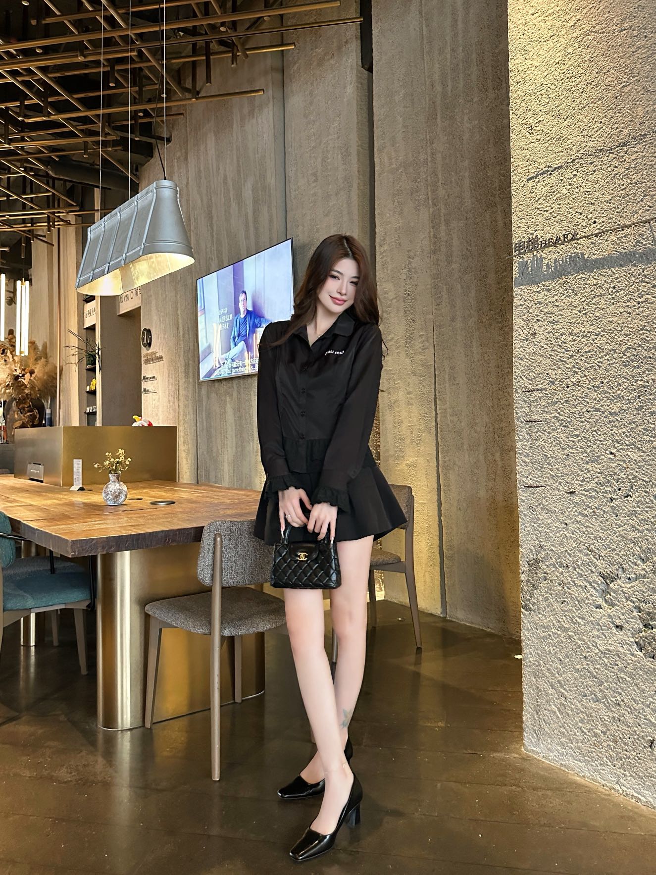 NO:742497,Model upper body picture, Miu Miu-clothing,19860909模特上身图,缪缪-服装,,Women's clothing