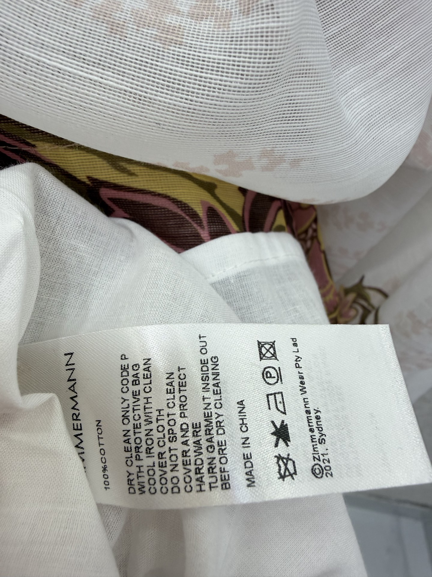 🔥🔥ZIMMERMA*N 26新款复古印花系带吊带裙 温柔复古风！胸前褶皱显眼神 印花系带吊带连衣裙 一