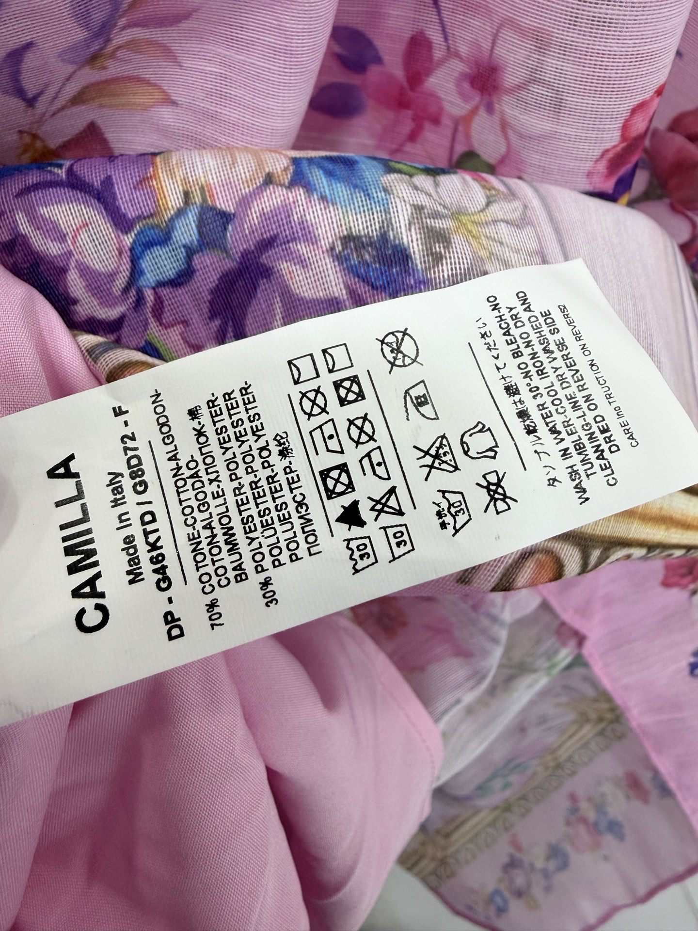 🔥🔥Camilla 26新款宫廷风花卉飞袖蛋糕裙 一款充满巴洛克复古浪漫感的风连衣裙（长款） 将华丽宫廷