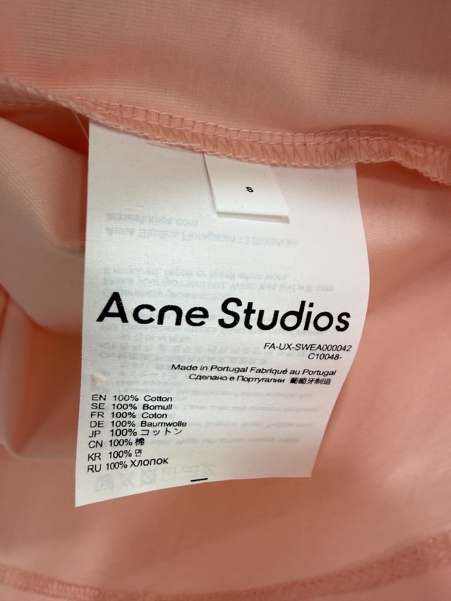 🔥🔥ACNE 26新款长袖上衣 情侣同款~谁的衣柜里还没有一件Acne！经典圆领+宽松落肩+短款廓形，对