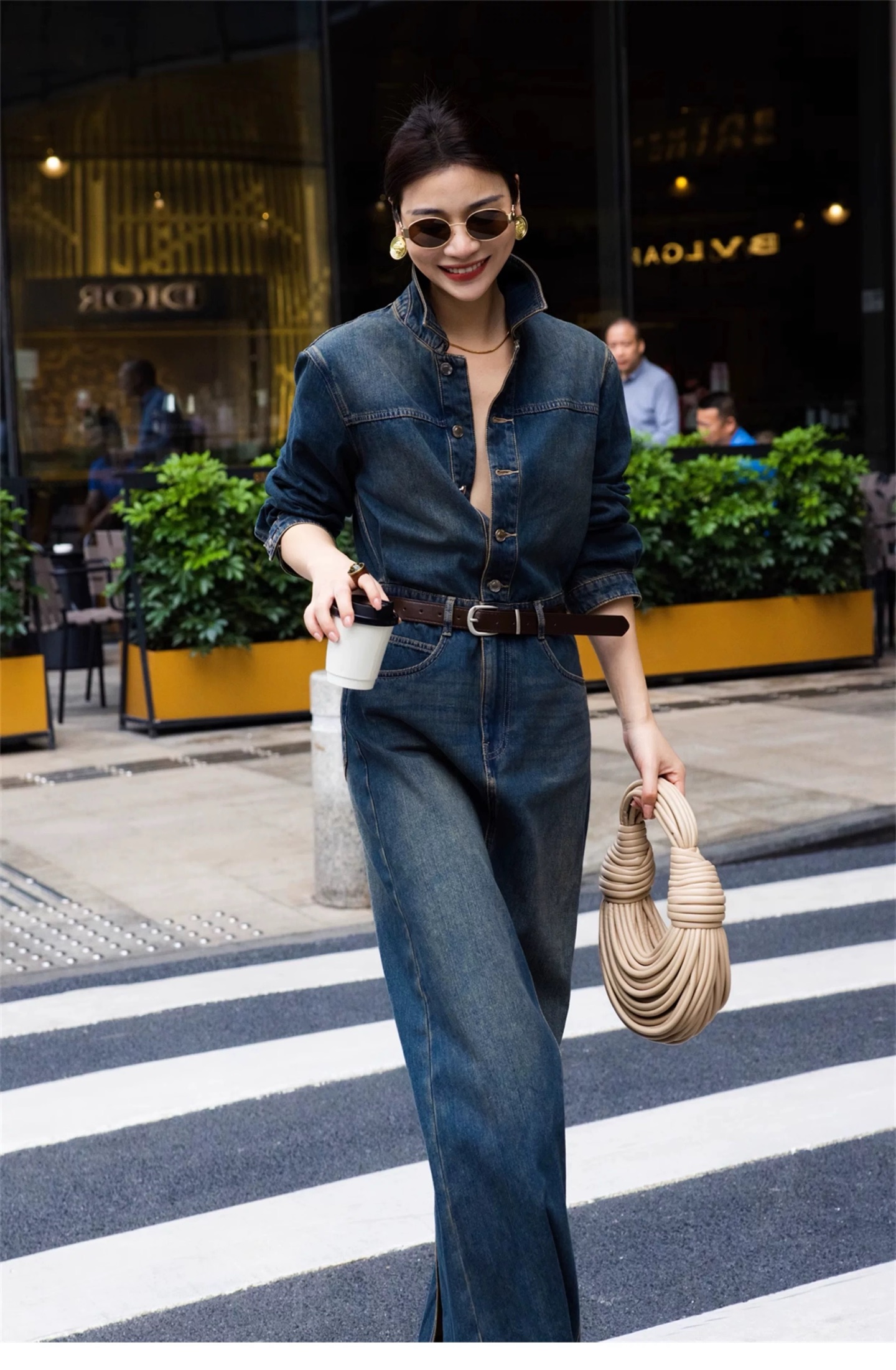 “High-Quality Women’s Dress with Cowboy Skirts and Heavy-Worker Belts: SMLXL Fabric and Trim-Cut Design” - 图片 3