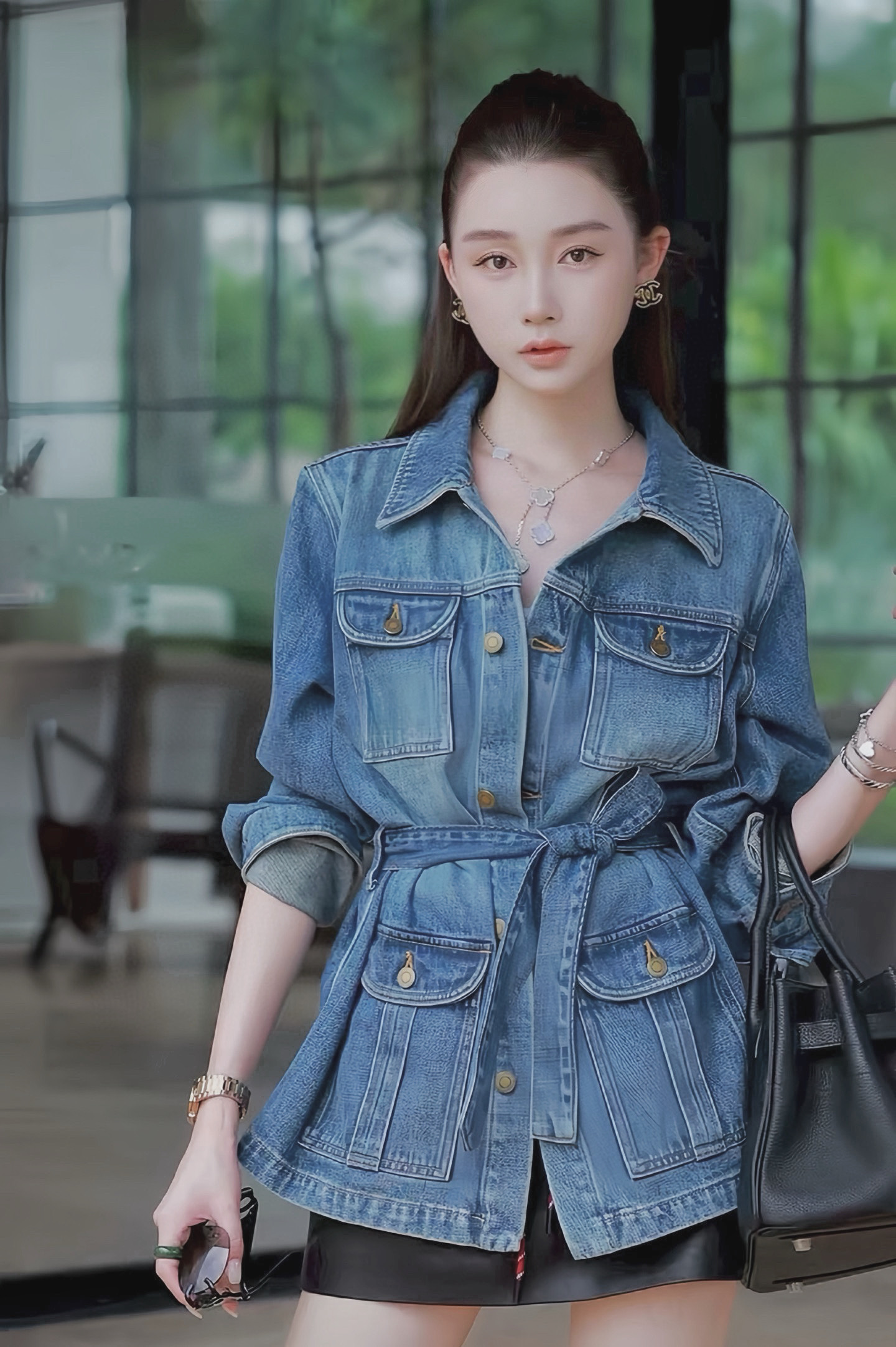 Women's Denim Jacket with Classic Lapel Design and Korean Style 2 i1756447791086 8646 0 2