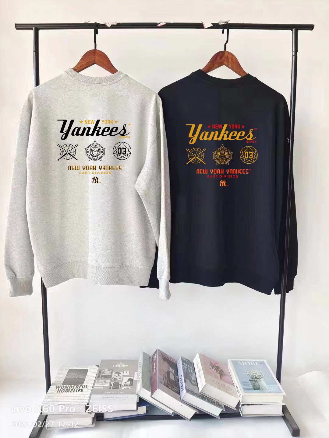 NY/MLB Overseas 2022 Cotton Velvet Long Sleeves – High-Quality Customized Comfort - 图片 9
