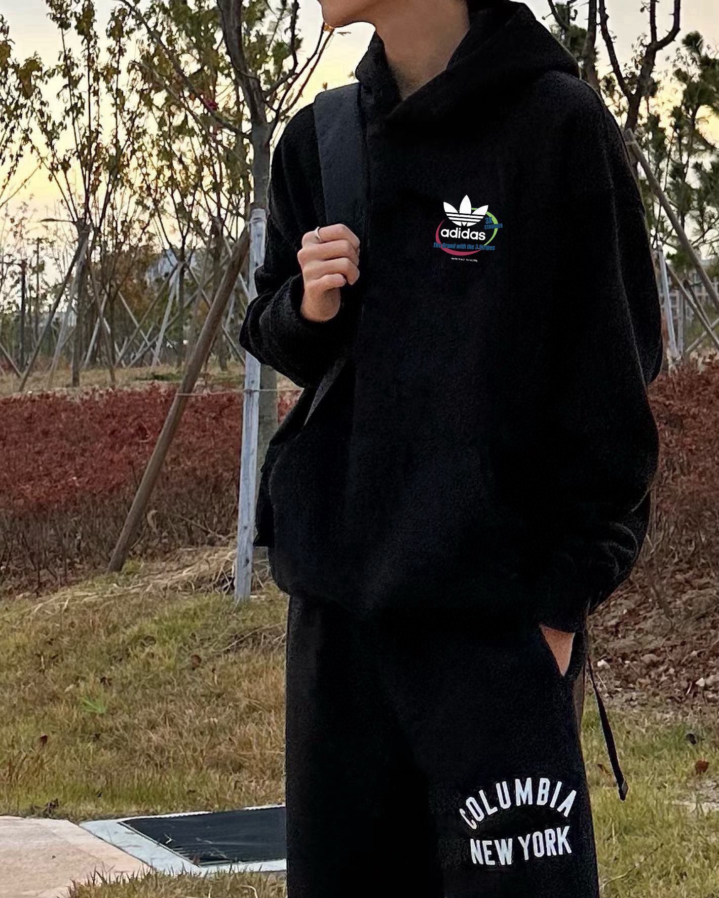 Adidas Velvet Circumference Plaque Top in Kochua Cotton with High-End Details - 图片 2
