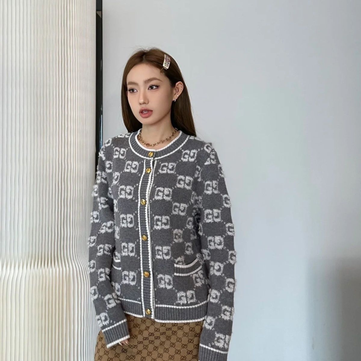 Gucci Clothing Cardigans Coats & Jackets Knit Sweater Sweatshirts Knitting Fall/Winter Collection Fashion