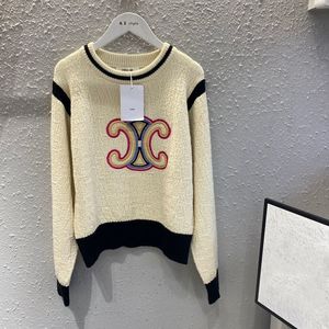 Celine Clothing Knit Sweater Sweatshirts Embroidery Knitting Fall Collection