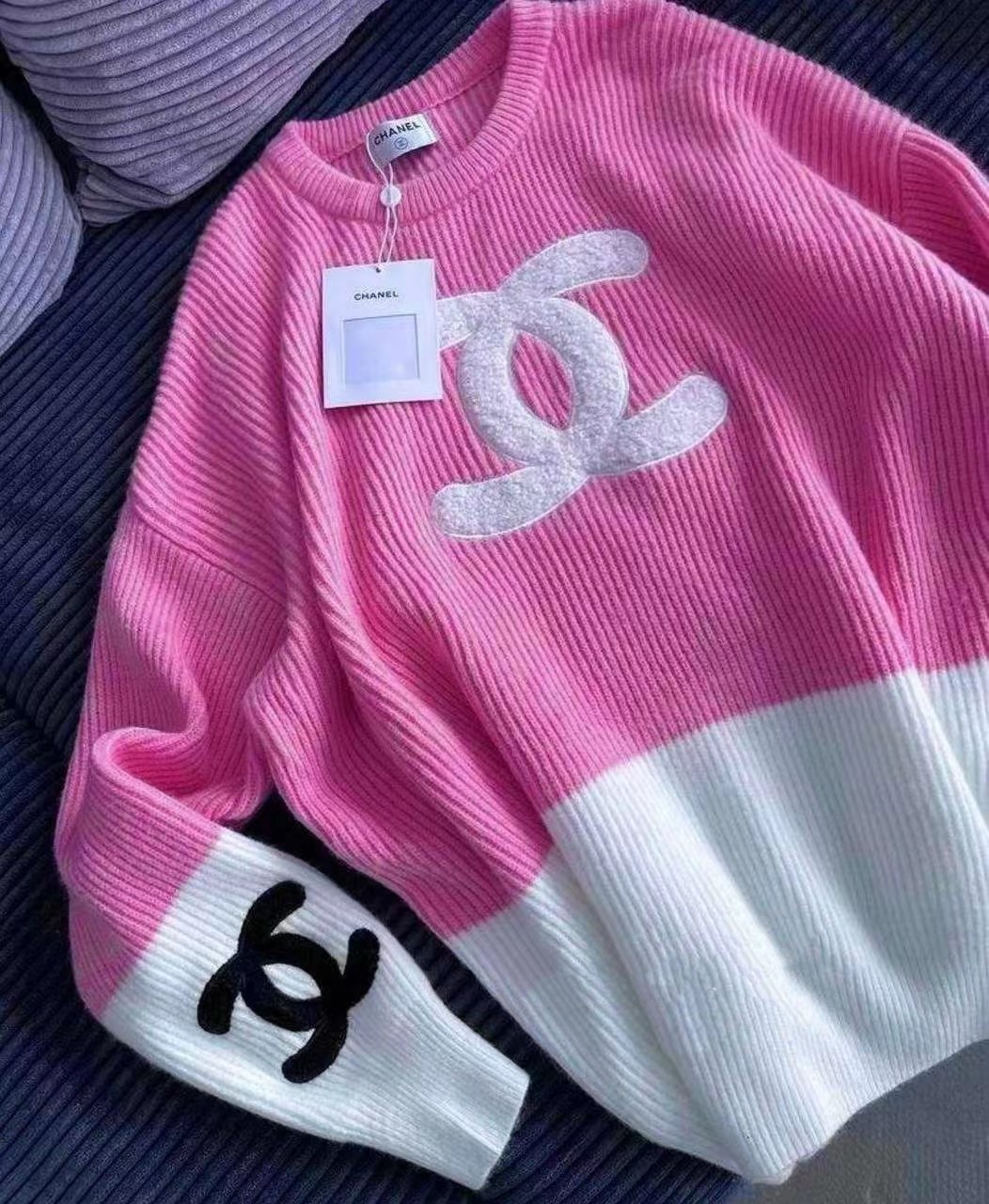 Chanel Clothing Knit Sweater Sweatshirts Embroidery Knitting Fall/Winter Collection