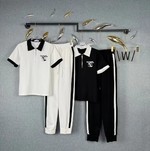 Chanel Clothing Pants & Trousers Shirts & Blouses Two Piece Outfits & Matching Sets Black White Embroidery Cotton Summer Collection