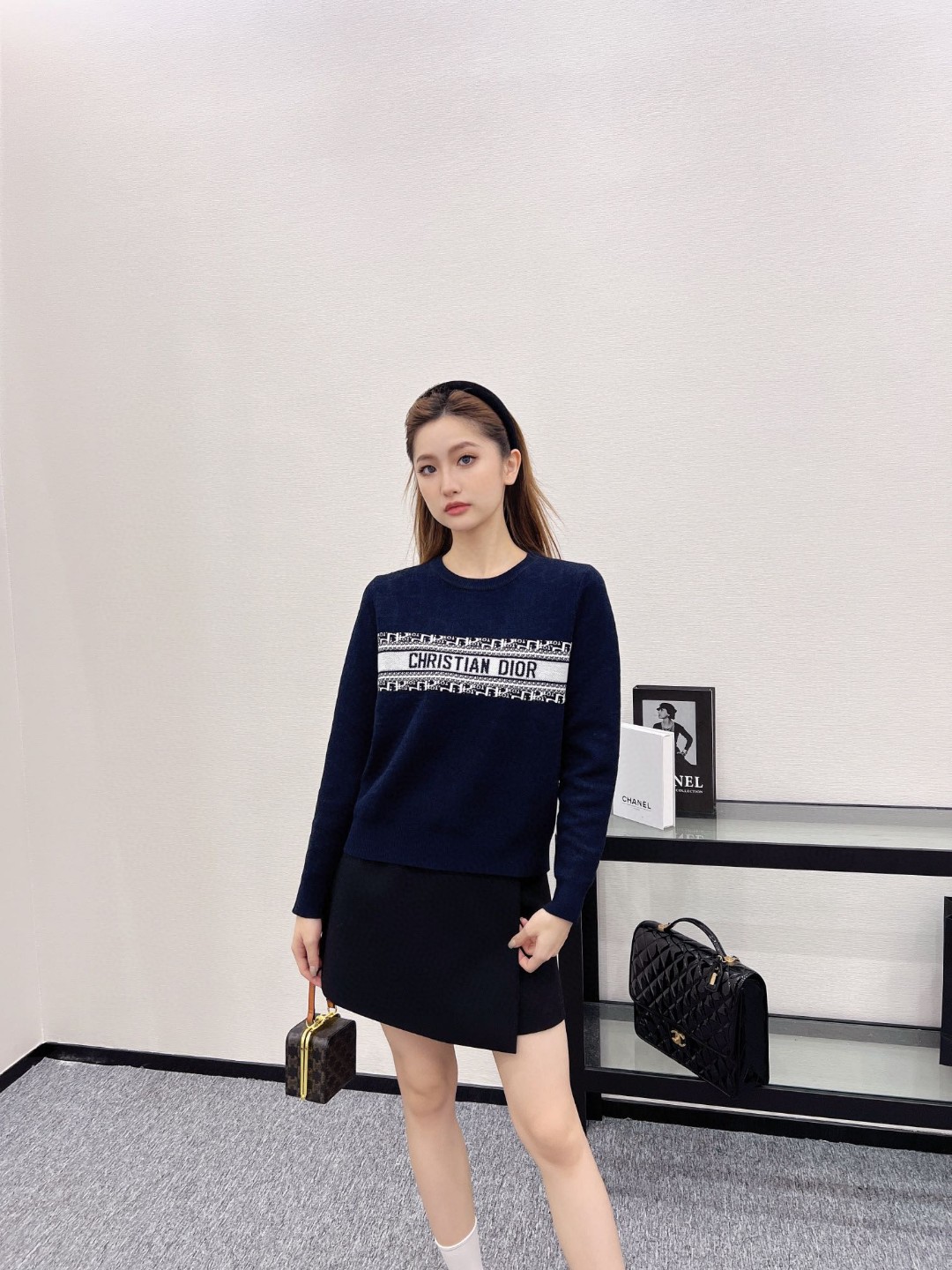 Dior Clothing Knit Sweater Sweatshirts 1:1 Clone
 White Knitting Fall Collection