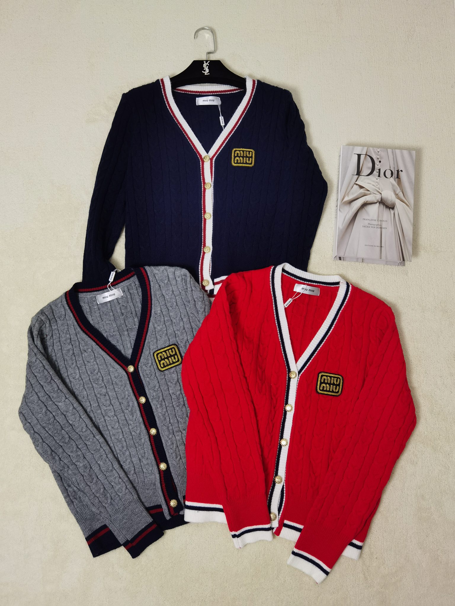 MiuMiu Clothing Cardigans Coats & Jackets Knit Sweater Knitting