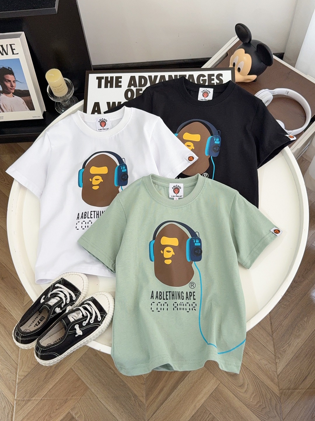 A ABLETHING APE camiseta nueva ❤️ Me encanta esta, el frente y la espalda son súper lindos. Imprescindible para primave…