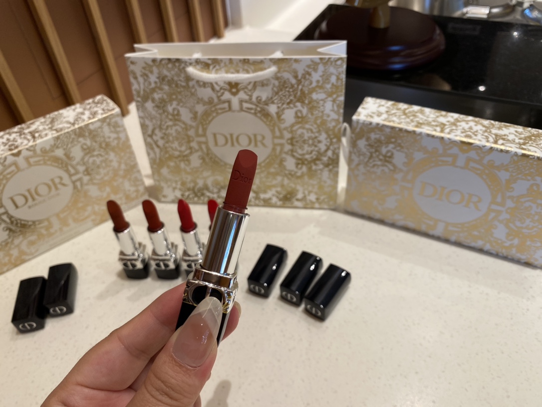 Dior Rouge Dior 5-Piece Miniature Lipstick Set - Comprehensive 10