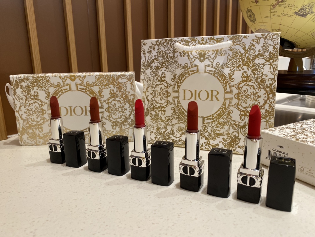 Dior Rouge Dior 5-Piece Miniature Lipstick Set - Comprehensive 8