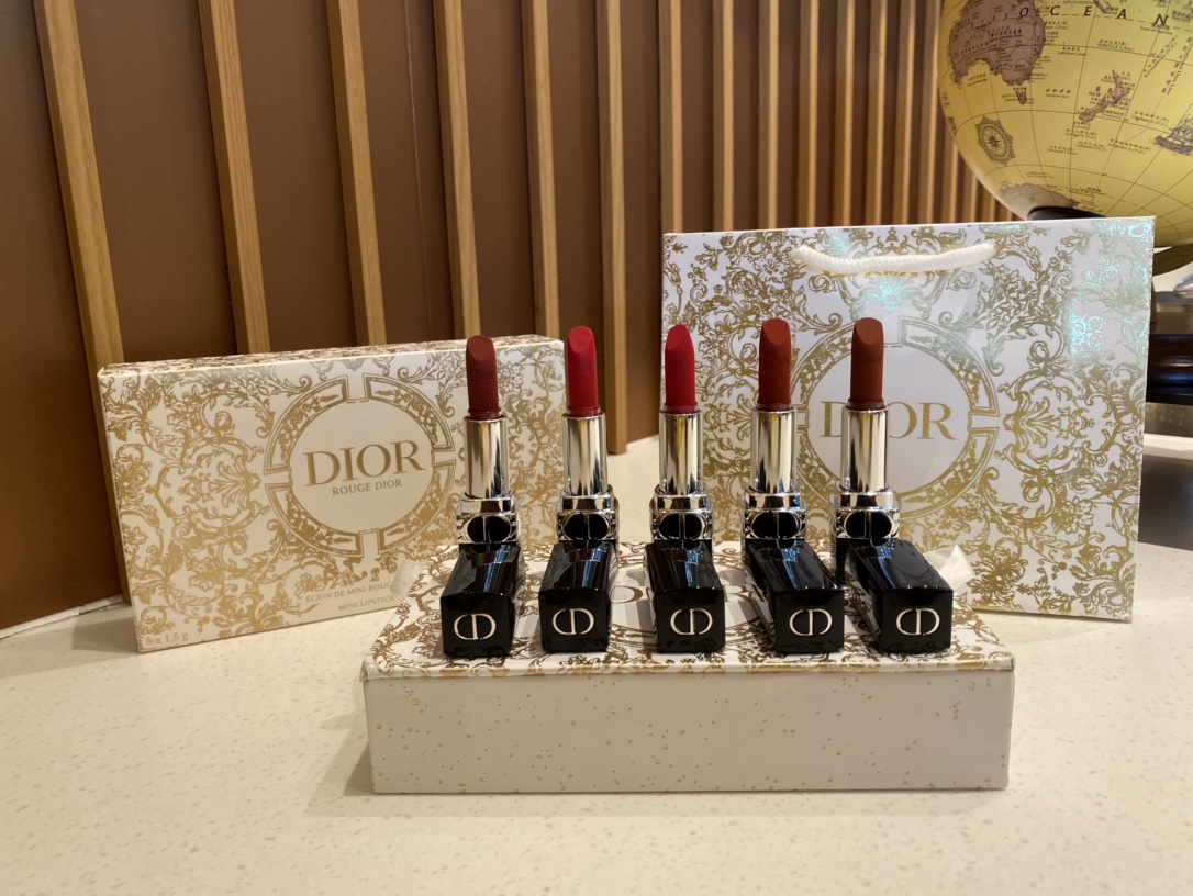Dior Rouge Dior 5-Piece Miniature Lipstick Set - Comprehensive 2