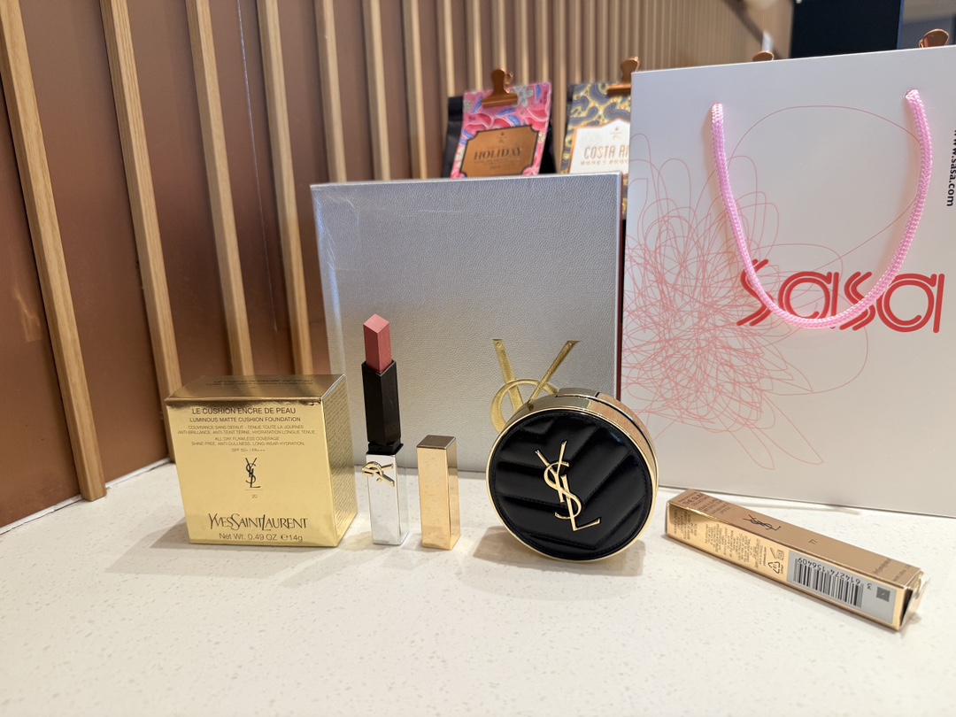 YSL圣罗兰七夕金银对撞彩妆两件套 4
