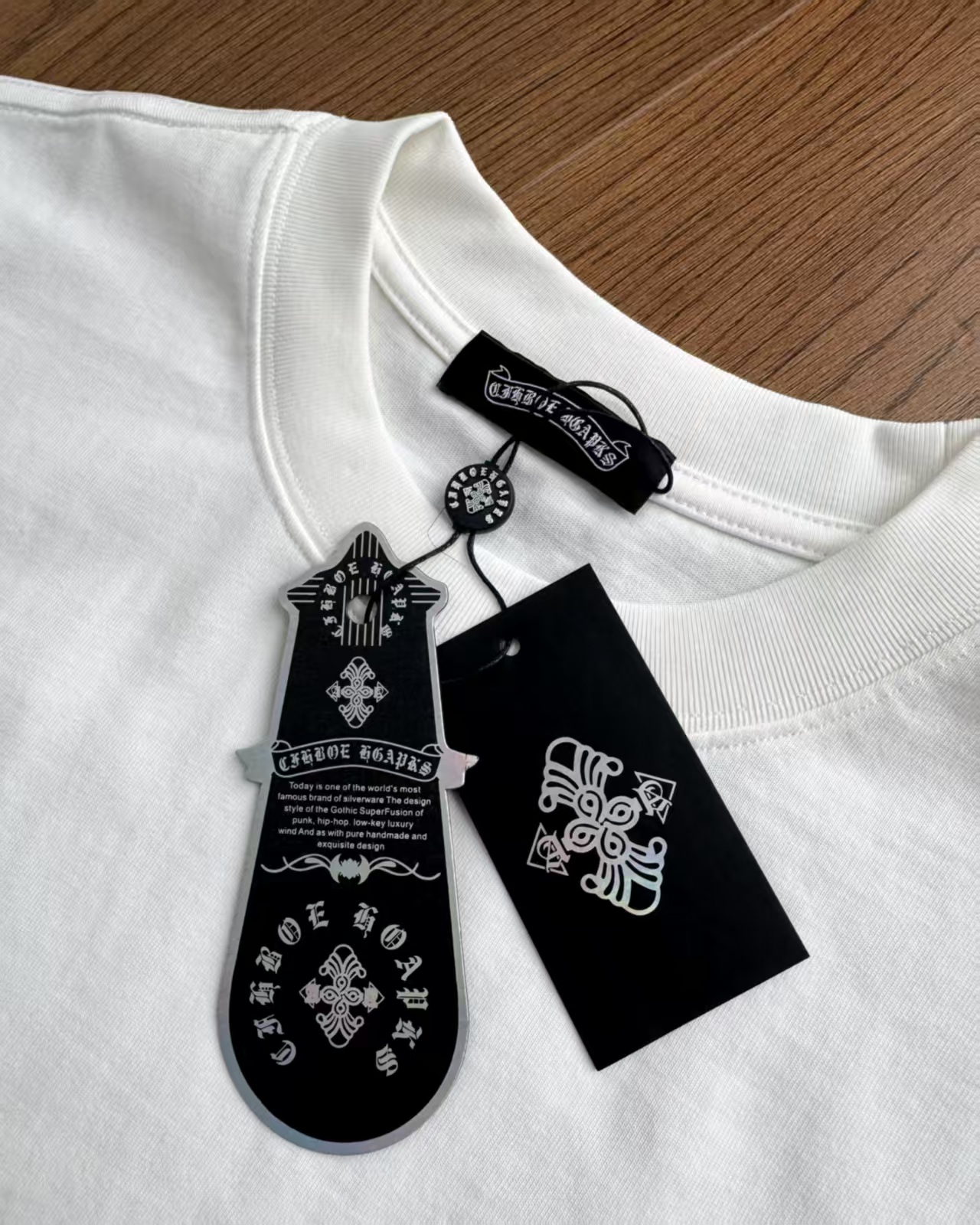 Chrome Hearts Camiseta de Manga Corta con Logo, Unisex, Algodón Premium 11 i1751195060518 296 0 7
