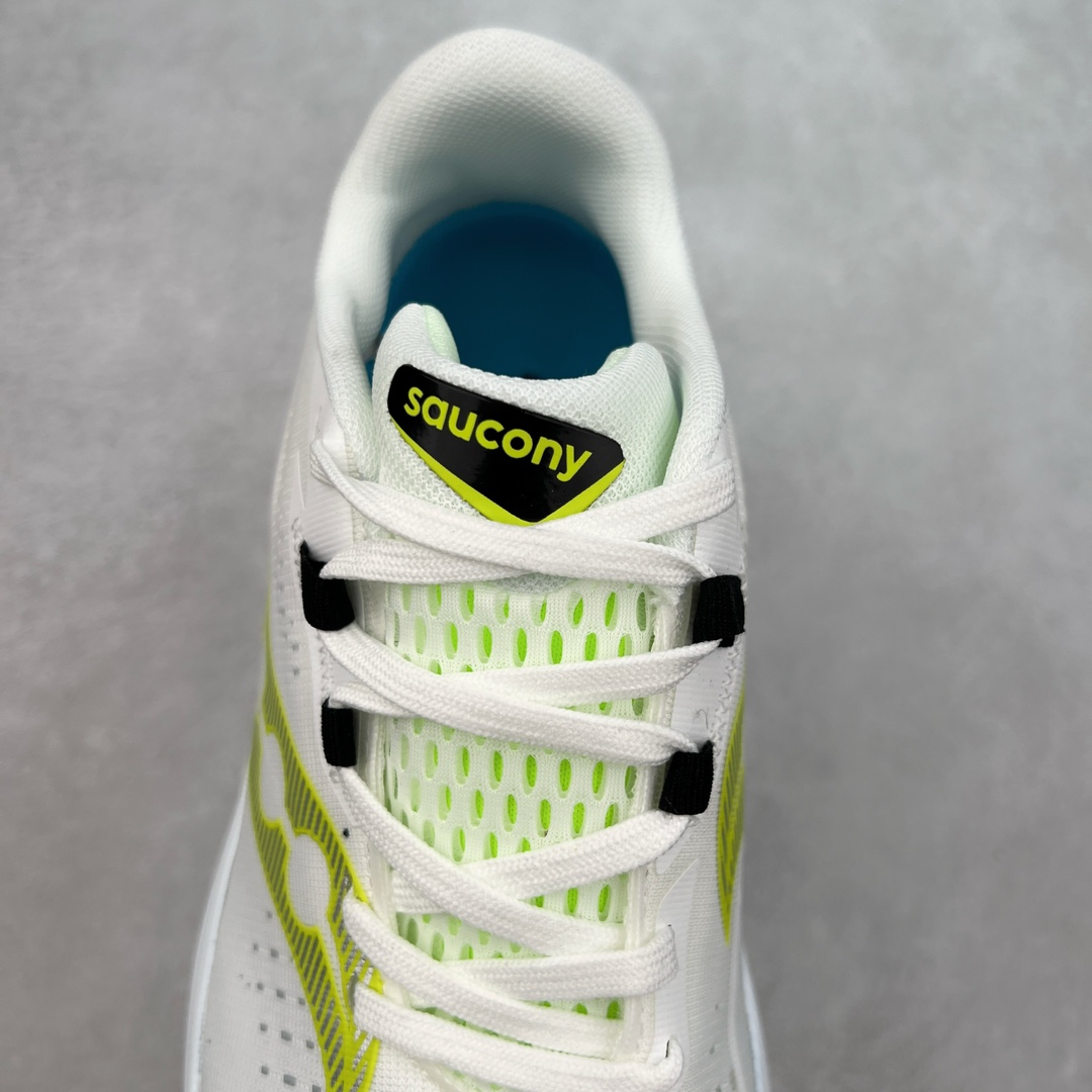 图片[5]-Saucony 索康尼ENDORPHIN Pro 啡速4 男女马拉松运动跑鞋 性能相比前几代再升级：鞋面采用全新升级的工学网设计 贴合脚部更透气 中底部分使用最新的PWRRUN+材质 搭配PWRRUN+鞋垫使中底的大幅加厚 10mm坡差进一步提供缓震、回弹性能 内底则采用了FORMFIT动态适应系统 动态契合脚型 提升包裹性和舒适性 提供更卓越的动态回馈体验 XT-900橡胶大底 可提供良好的抓地力和较强抗磨性能 尺码：36 36.5 37.5 38 38.5 39 40 40.5 41 42 42.5 43 44 44.5 45-选品中心