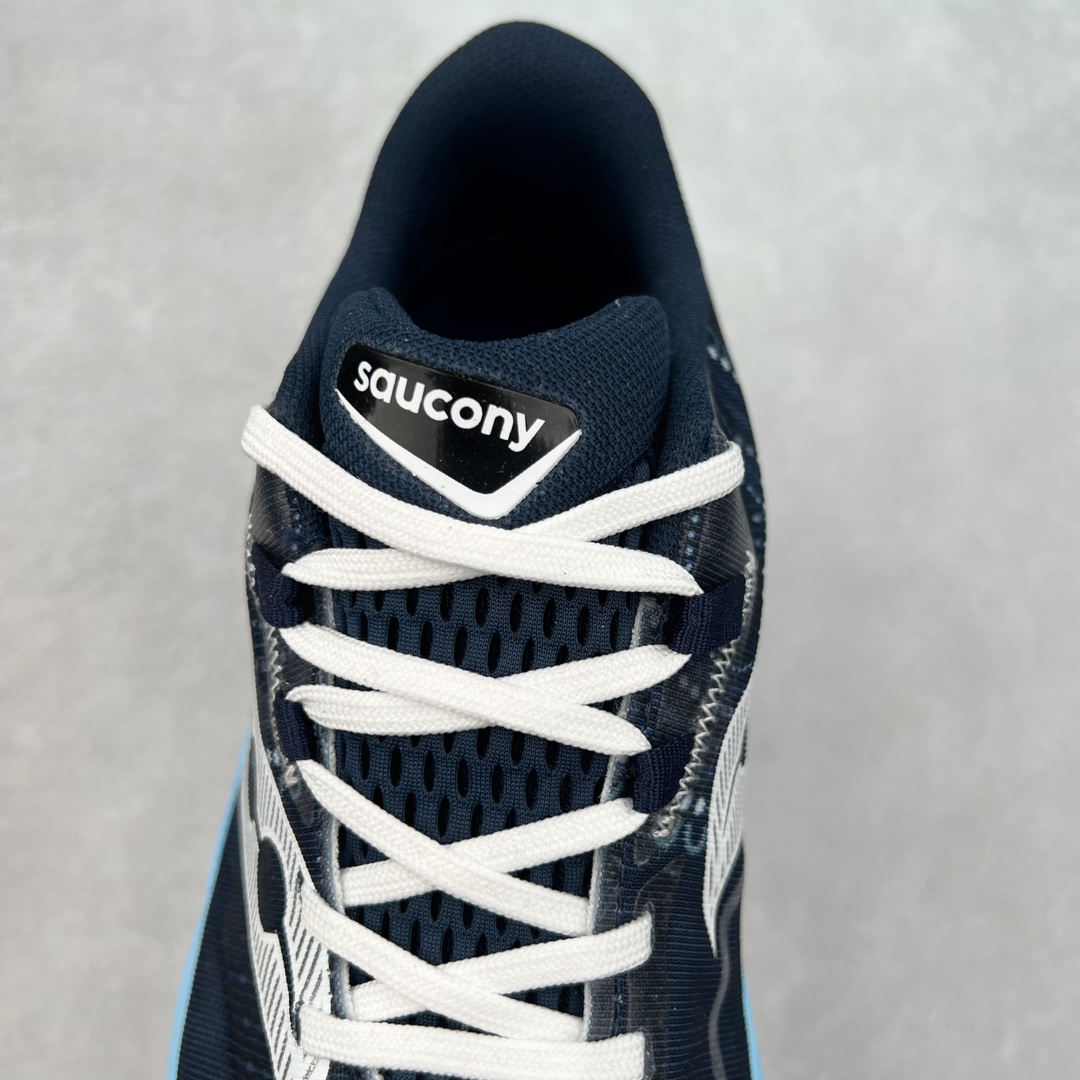 图片[5]-Saucony 索康尼ENDORPHIN Pro 啡速4 男女马拉松运动跑鞋 性能相比前几代再升级：鞋面采用全新升级的工学网设计 贴合脚部更透气 中底部分使用最新的PWRRUN+材质 搭配PWRRUN+鞋垫使中底的大幅加厚 10mm坡差进一步提供缓震、回弹性能 内底则采用了FORMFIT动态适应系统 动态契合脚型 提升包裹性和舒适性 提供更卓越的动态回馈体验 XT-900橡胶大底 可提供良好的抓地力和较强抗磨性能 尺码：36 36.5 37.5 38 38.5 39 40 40.5 41 42 42.5 43 44 44.5 45-选品中心