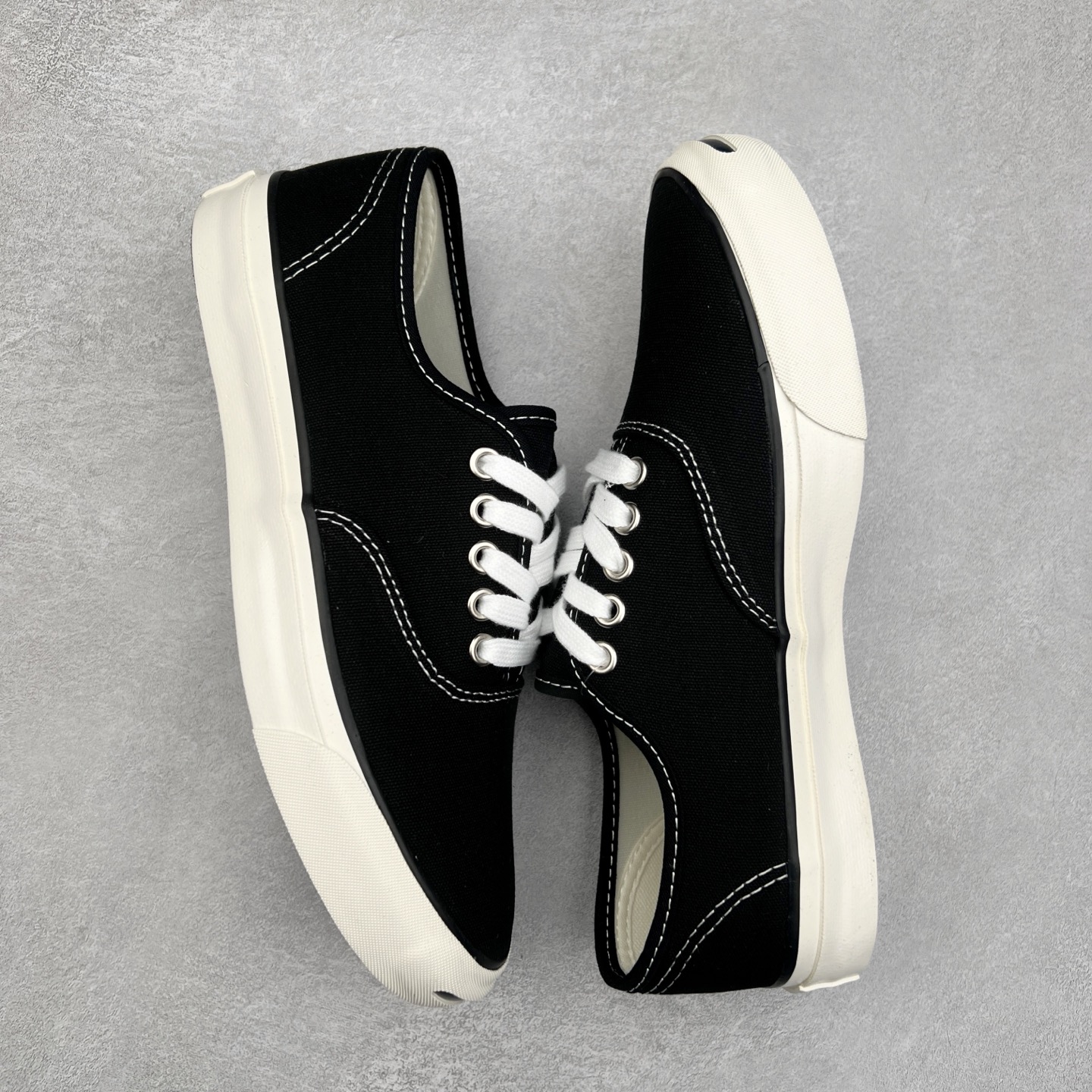 图片[3]-Converse Jack Purcell 反骨开口笑 Us Windjammer 日版限定 官方新款 舒适简约轻便低帮帆布鞋 货号：33301050 白色 货号：33301310 黑色 尺码：35 36 36.5 37 37.5 38 39 39.5 40 41 41.5 42 43 44-选品中心