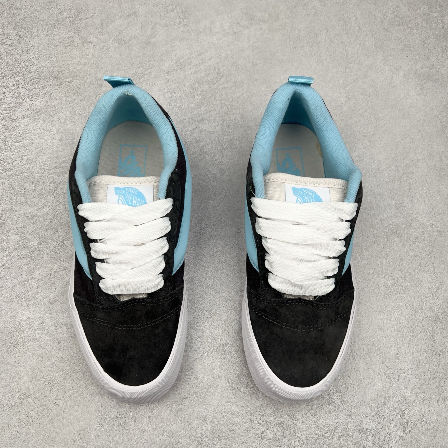 图片[2]-Vans Knu Skool 深灰蓝 肥胖版立体大Logo 加厚鞋舌 低帮复古休闲硫化面包鞋 尺码：35 36 36.5 37 38 38.5 39 40 40.5 41 42 42.5 43 44 45 工艺：硫化1：1（重量1：1、真标、原钢印、材质标、鞋型标、合格证）-选品中心