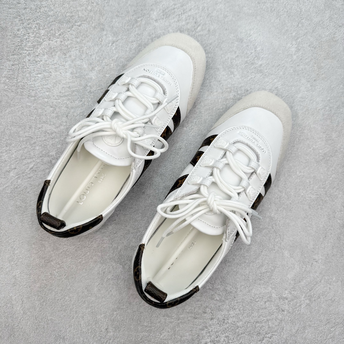 图片[3]-LOUIS VUITTON Sneakerina LV德训鞋 羊皮革 圆头系带 芭蕾风低帮生活休闲鞋 尺码：35 36 37 38 39 40-选品中心