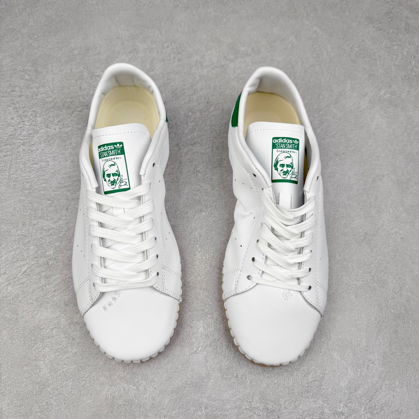 图片[2]-CLOT x AD Originals STAN SMITH Espadrille 史密斯舒适百搭防滑耐磨低帮板鞋 联名白绿色 实拍调校N版已经零色差零失真 百分百还原实物色彩所见即所得 不存在货不对板色差等低级问题 选购参考实物拍摄 不混卖不参货 只用心做好货严格选品 承诺混一赔十 尺码：36 36.5 37.5 38 38.5 39 40 40.5 41 42 42.5 43 44 44.5 45-选品中心