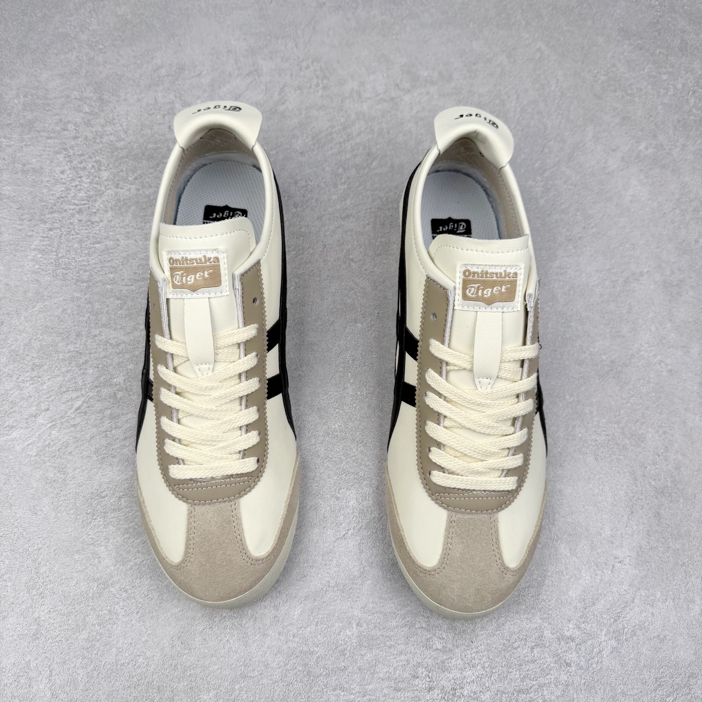 图片[2]-Asics Onitsuka Tiger MEXICO 66 亚瑟士鬼冢虎复古经典板鞋 市场王者选手 海外订单工厂出品 长期生产补货永不断码 超成熟稳定的做工品控 原装全套纸板楦头开发 原汁原味 完美呈现版型 私模正确鞋底咬花纹路 一比一鞋头弧度高度鞋身弧度 绝不口嗨 细节品控鞋型随意秒杀市面 原档咬花纹路私模大底 一个单元有六个三角形 总体形拼接呈现花瓣状 官方四联吊牌 原装Ortholite轻量化鞋垫 原盒原配 质保卡 说明书 钢印防尘纸 纸板中底带钢印 乳胶组合鞋垫 支持全方位的对比专柜 产品从款式颜色造型上体现出追求舒适和细节的完美 鞋类更是推崇手工制作的严谨与完美 融舒适性与可穿性的设计风格 注重细节的完美和别致魅力 既保持稳重 又不失轻松的时尚感 尺码：36 37 37.5 38 39 39.5 40 40.5 41.5 42 42.5 43.5 44 45-选品中心