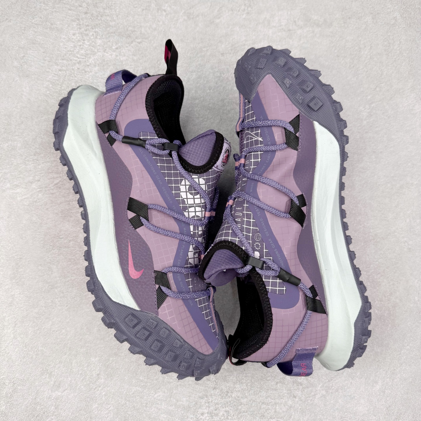 图片[3]-＃纯原福利 NK ACG Mountain Fly SE 复古潮流户外登山鞋防水慢跑鞋 全新来袭 该款沿袭前代高帮版型的设计传统 轻盈鞋面结合灵巧的脚踝包裹设计 为双足打造出一体化的舒适脚感 助力轻松畅行 中底融入柔软的React泡棉与Vaporfiy 科技 让你在岩石小径徒步时也像行走在都市般轻松舒适 粘性橡胶大底铸就了攀岩级别的出众抓地力 助你从容面对各种环境挑战 尺码：36 36.5 37.5 38 38.5 39 40 40.5 41 42 42.5 43 44 44.5 45 46-选品中心