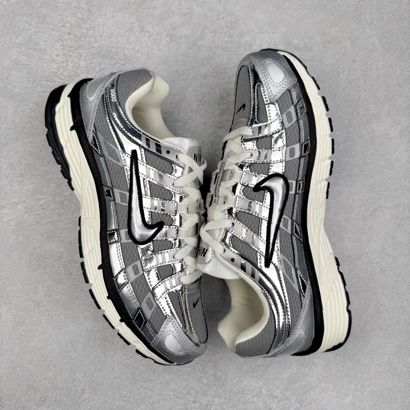 图片[3]-＃福利特价 NK P-6000 系列低帮复古老爹风休闲运动舒适慢跑鞋 融合 Pegasus 过往运动鞋设计 助力 21 世纪早期跑步运动跃升时尚新高度 采用透气网眼布、运动风格线条和耐穿覆面 兼具吸睛外观和舒适感受 中底泡绵以田径赛道为灵感 打造厚实设计 缔造出众缓震性能 尺码：36 36.5 37.5 38 38.5 39 40 40.5 41 42 42.5 43 44 44.5 45-选品中心