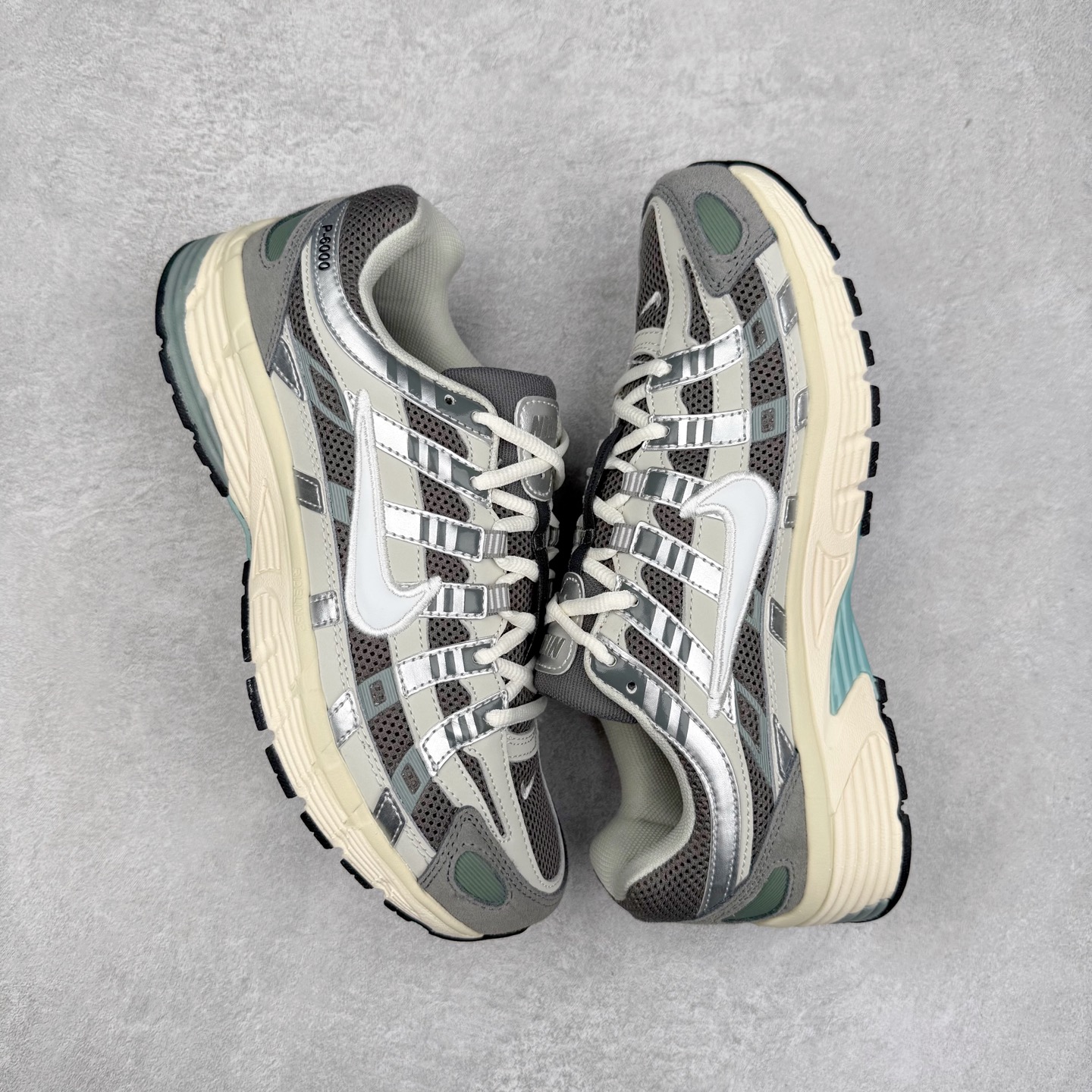 图片[3]-＃福利特价 NK P-6000 系列低帮复古老爹风休闲运动舒适慢跑鞋 融合 Pegasus 过往运动鞋设计 助力 21 世纪早期跑步运动跃升时尚新高度 采用透气网眼布、运动风格线条和耐穿覆面 兼具吸睛外观和舒适感受 中底泡绵以田径赛道为灵感 打造厚实设计 缔造出众缓震性能 尺码：36 36.5 37.5 38 38.5 39 40 40.5 41 42 42.5 43 44 44.5 45-选品中心