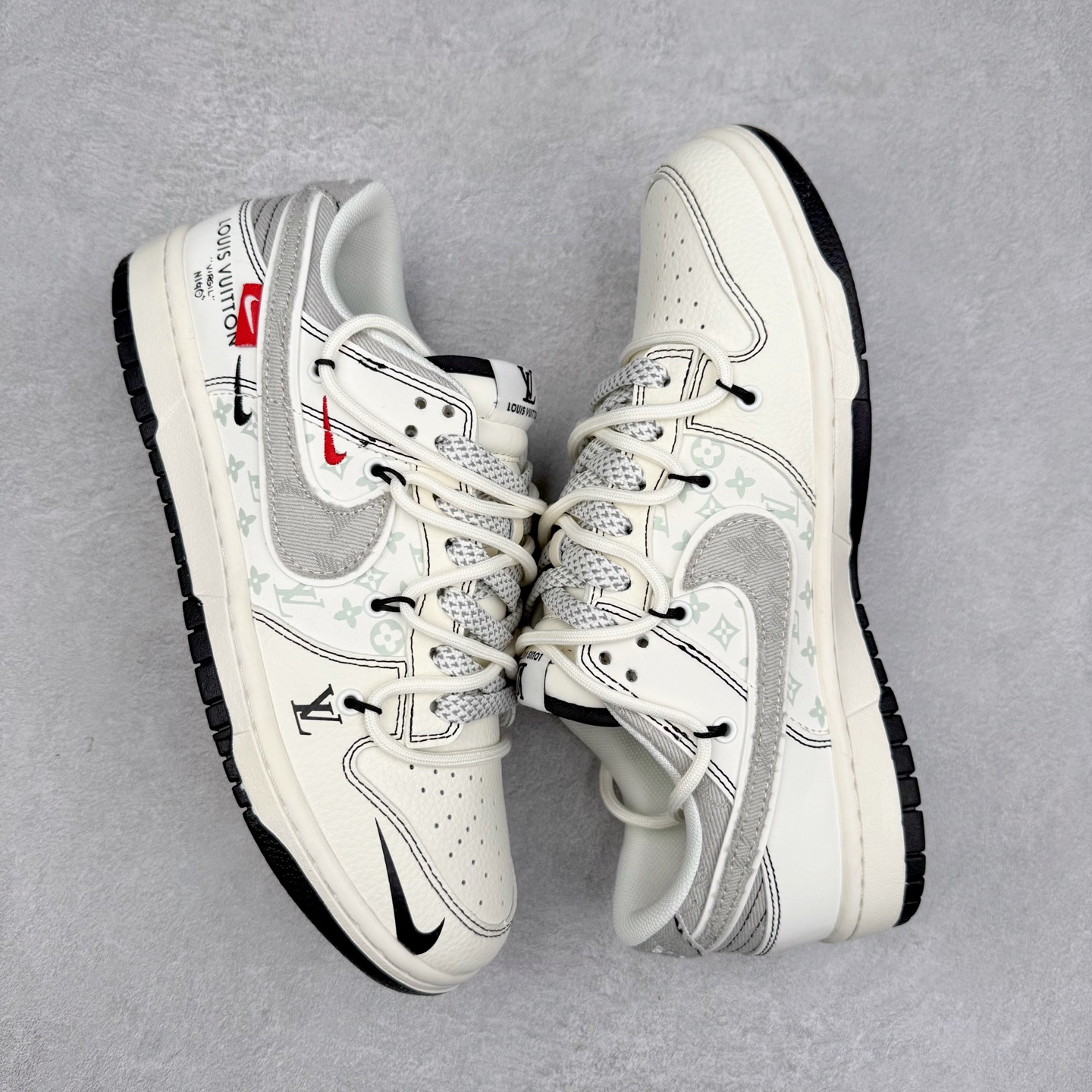 图片[3]-NK Dunk Low 定制配色 YX5066-379 大厂出品 极力推荐 原装头层材料 独家版型蒸餾加工帶來的是更好的视觉和脚感体验大厂纯原品质出货 清洁度 电绣工艺 皮料切割干净无任何毛边 细节完美 实拍调校N版已经零色差零失真 百分百还原实物色彩所见即所得 不存在货不对板色差等低级问题 选购参考实物拍摄 不混卖不参货 只用心做好货严格选品 承诺混一赔十 尺码：36 36.5 37.5 38 38.5 39 40 40.5 41 42 42.5 43 44 44.5 45-选品中心