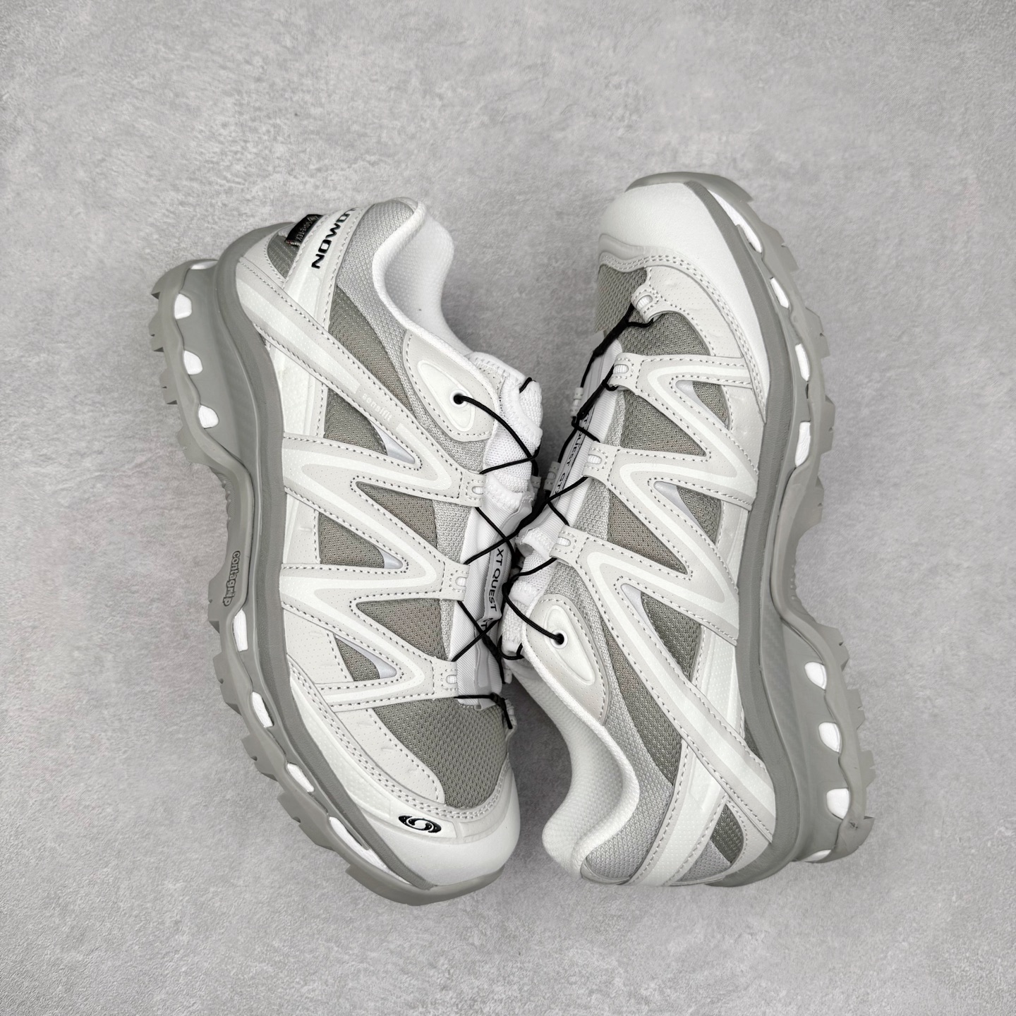 图片[3]-＃TG福利特价️ Salomon XT-QUEST ADV 萨洛蒙潮流越野机能户外功能鞋 纯原外贸平台特供订单 耗时半年巨作 全套原纸板楦头开发 原厂特供网布配套加持 确保原汁原味 完美呈现版型 原档数据独家私模五层组合大底 男女鞋同步官方开发至46.5 原装Ortholite轻量化鞋垫 中底布带钢印编号 原厂TPU锁扣 进口港宝加持 后跟自然饱满 还原公司包裹性 基于 SALOMON 初代 XT 鞋身造型并搭载 4D ADVANCED CHASSIS™ 大底打造而成 为这款 XT-QUEST 带来了多项足部控制与保护等功能性 如在运动过程中控制左右晃动的过程而提高稳定性、改善长途越野过程中足中到足尖的过渡、提高感知岩石的精确度以抵抗尖锐物体对脚底的伤害以及采用动态缓冲来增强穿着舒适感 从而减轻疲劳感 使 XT-QUEST 成为一双舒适且安全的户外之履 尺码：36 36.5 37.5 38 38.5 39 40 40.5 41 42 42.5 43 44 44.5 45-选品中心